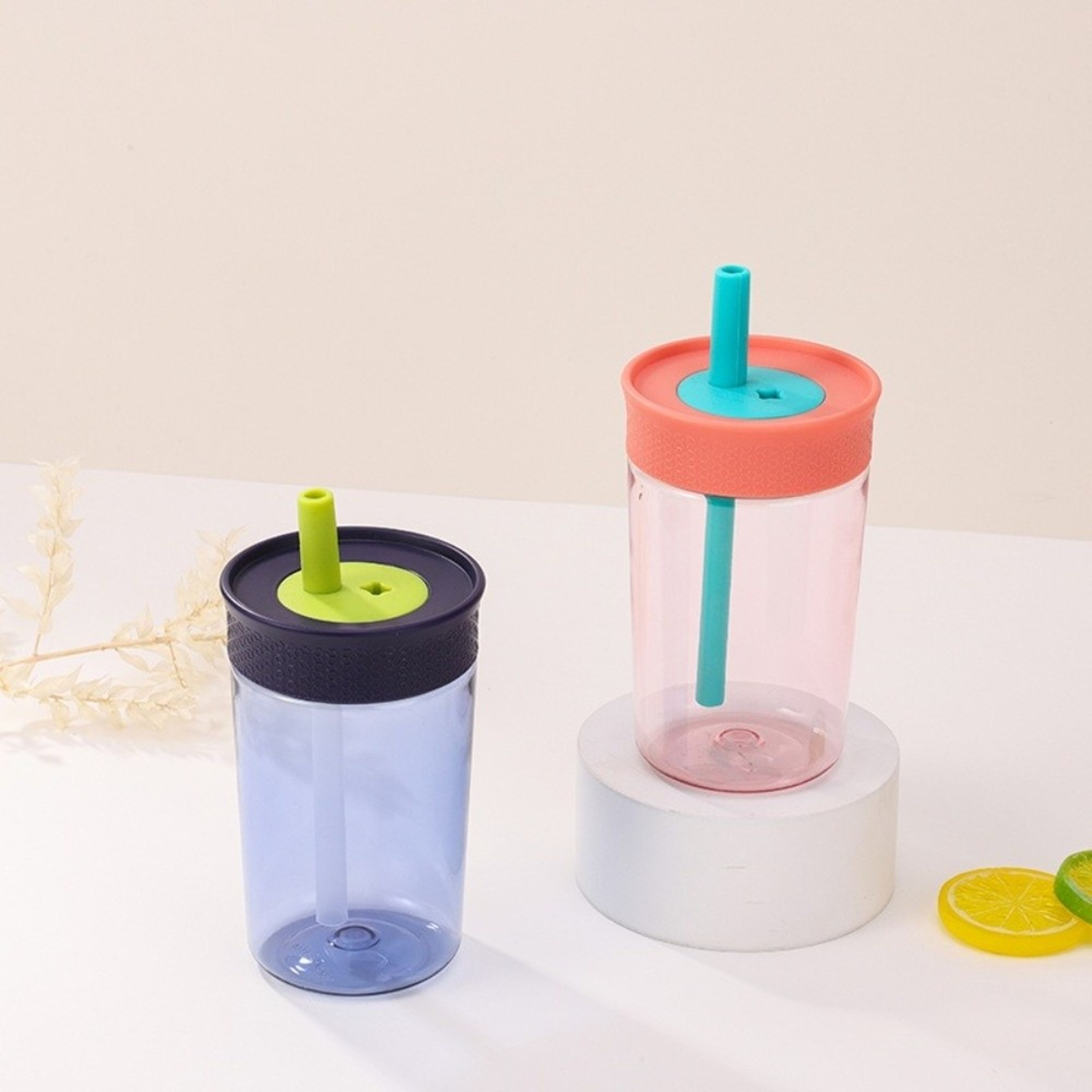 Mini Portable Straw Cup Cute Reusable Coffee Cup For Daily Sips 2