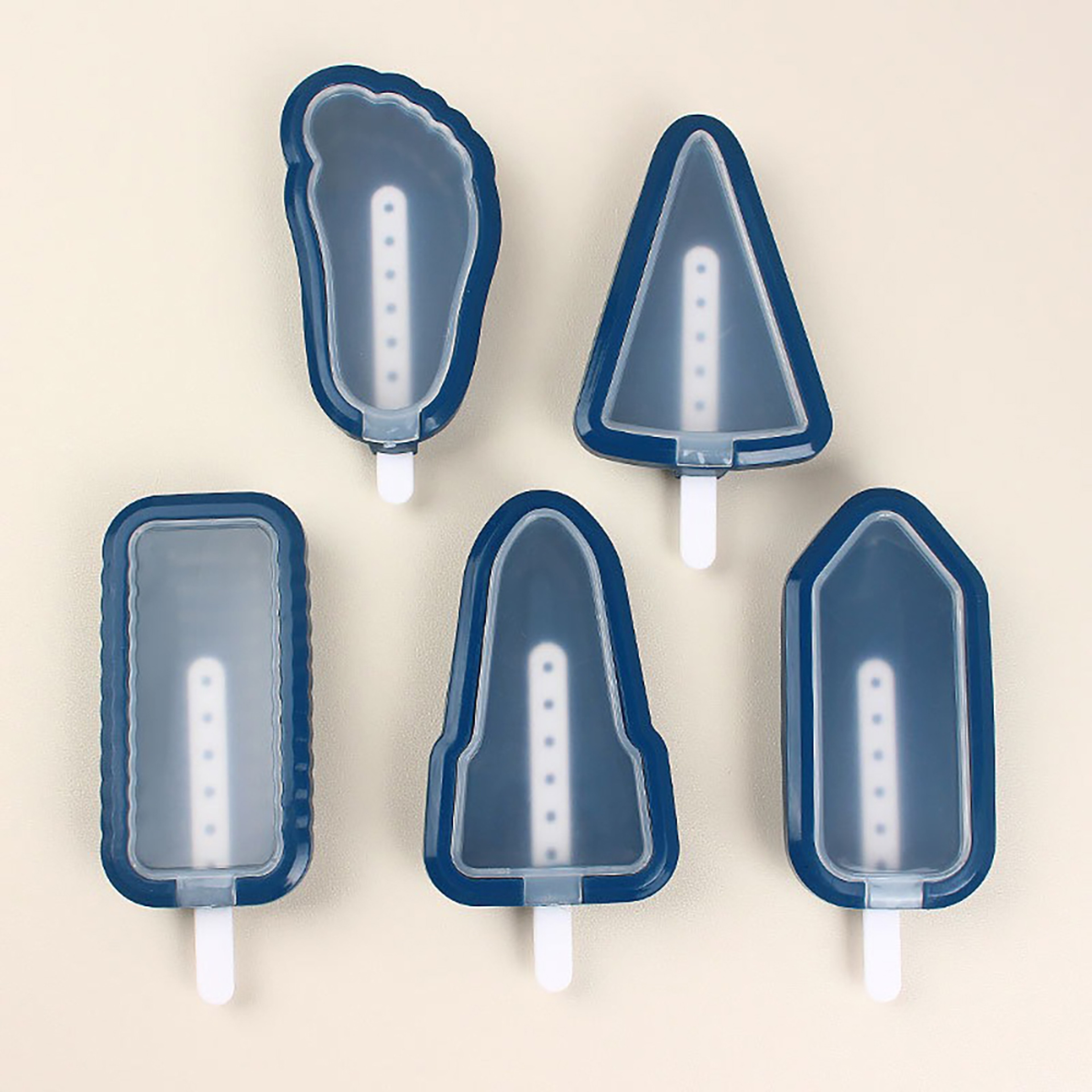 Silicone Popsicle Mold Set Multi-Shape Ice Cream Maker for Homemade Frozen Treats – view 7
