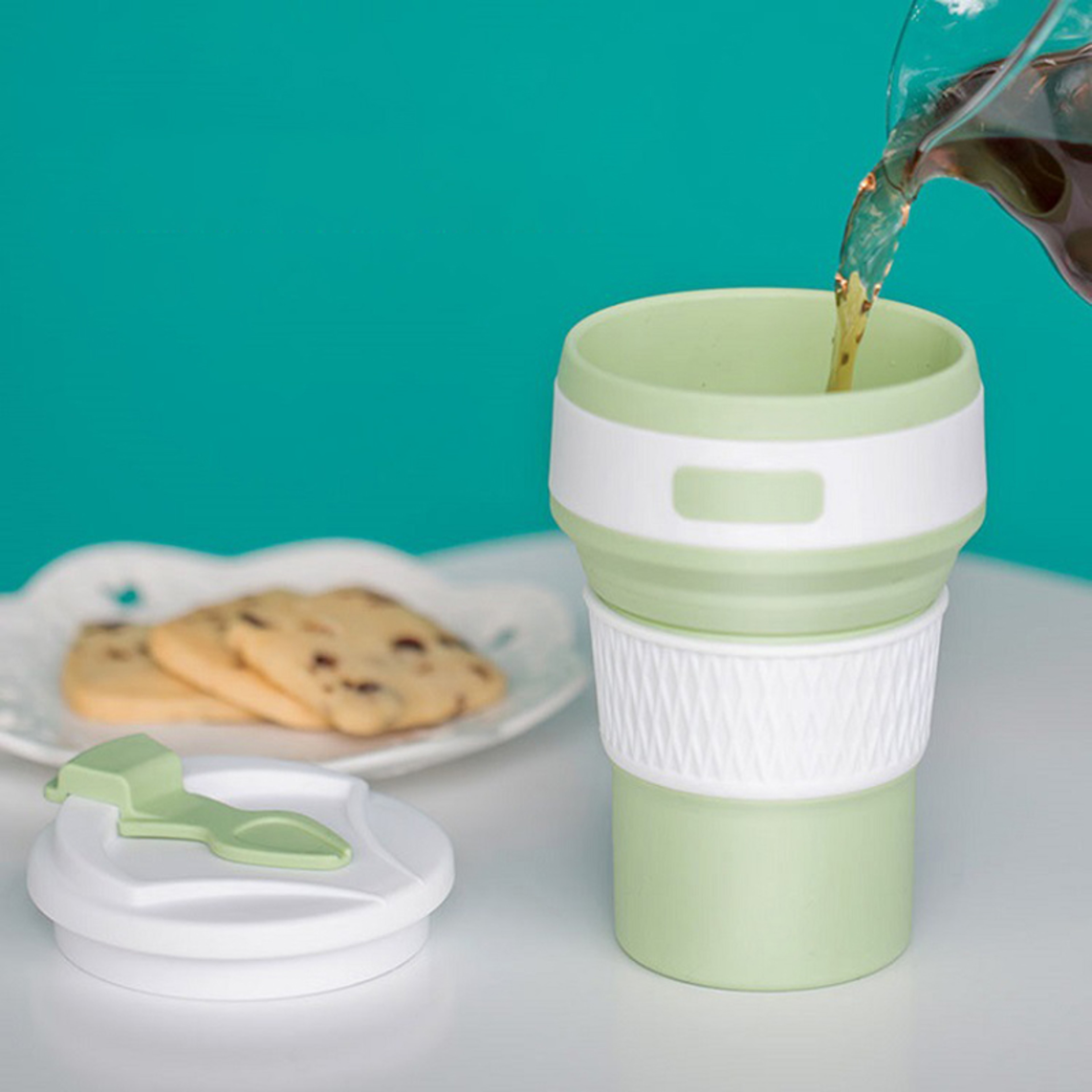 Collapsible Travel Cup Silicone Folding Cup for Camping Coffee and Daily Carry – view 3