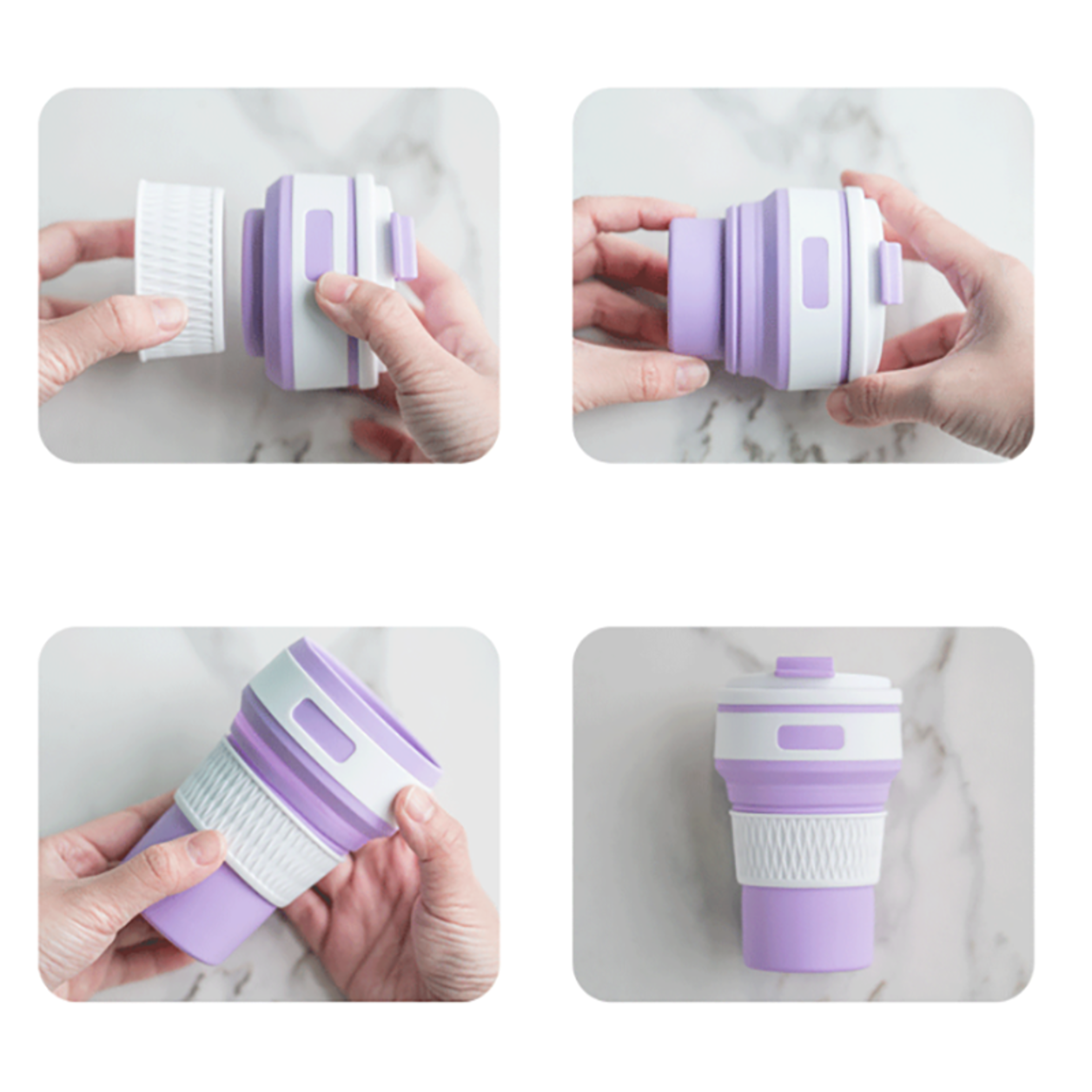 Collapsible Travel Cup Silicone Folding Cup for Camping Coffee and Daily Carry – view 6