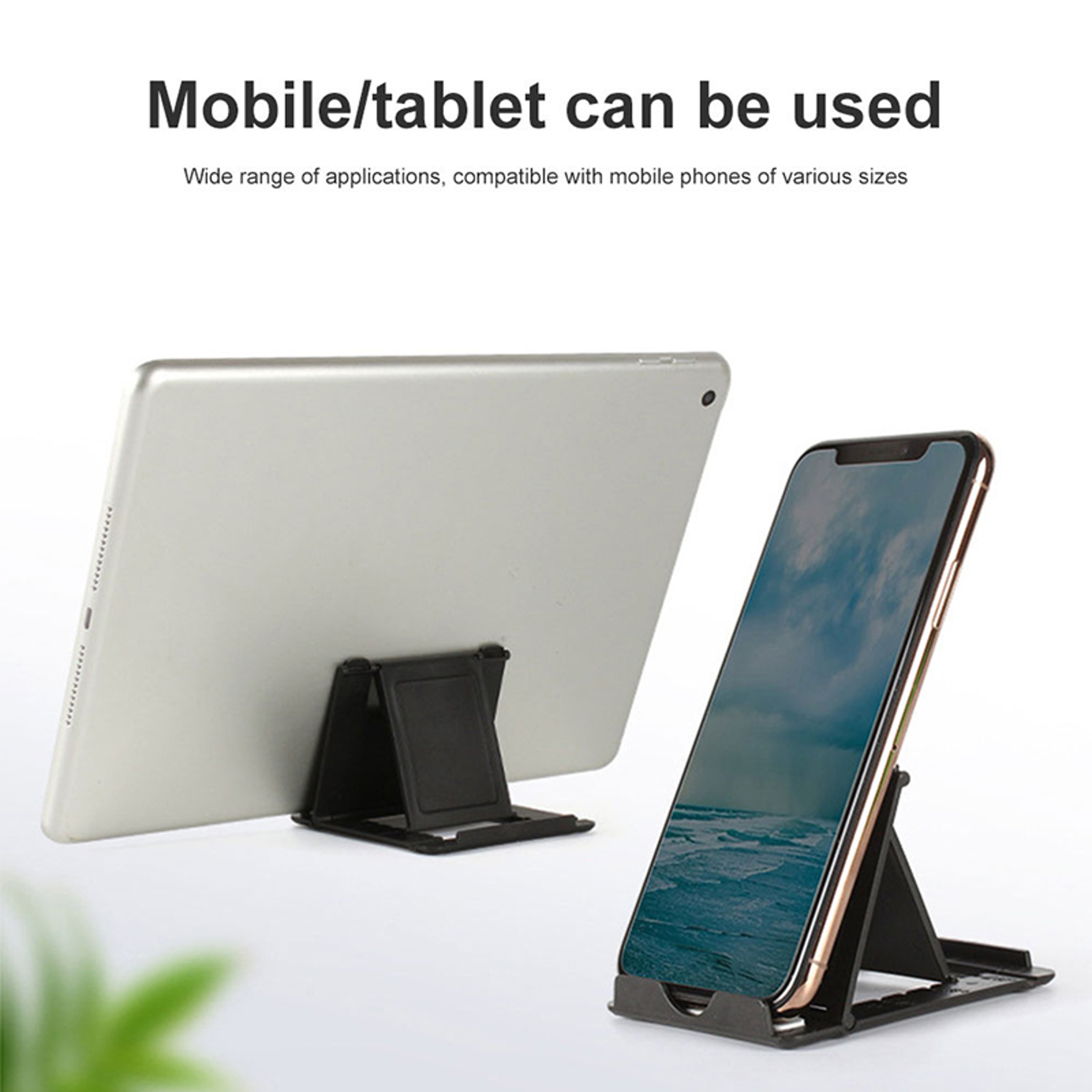 Portable Adjustable Universal Folding Phone & Tablet Stand Creative Plastic Holder – view 4