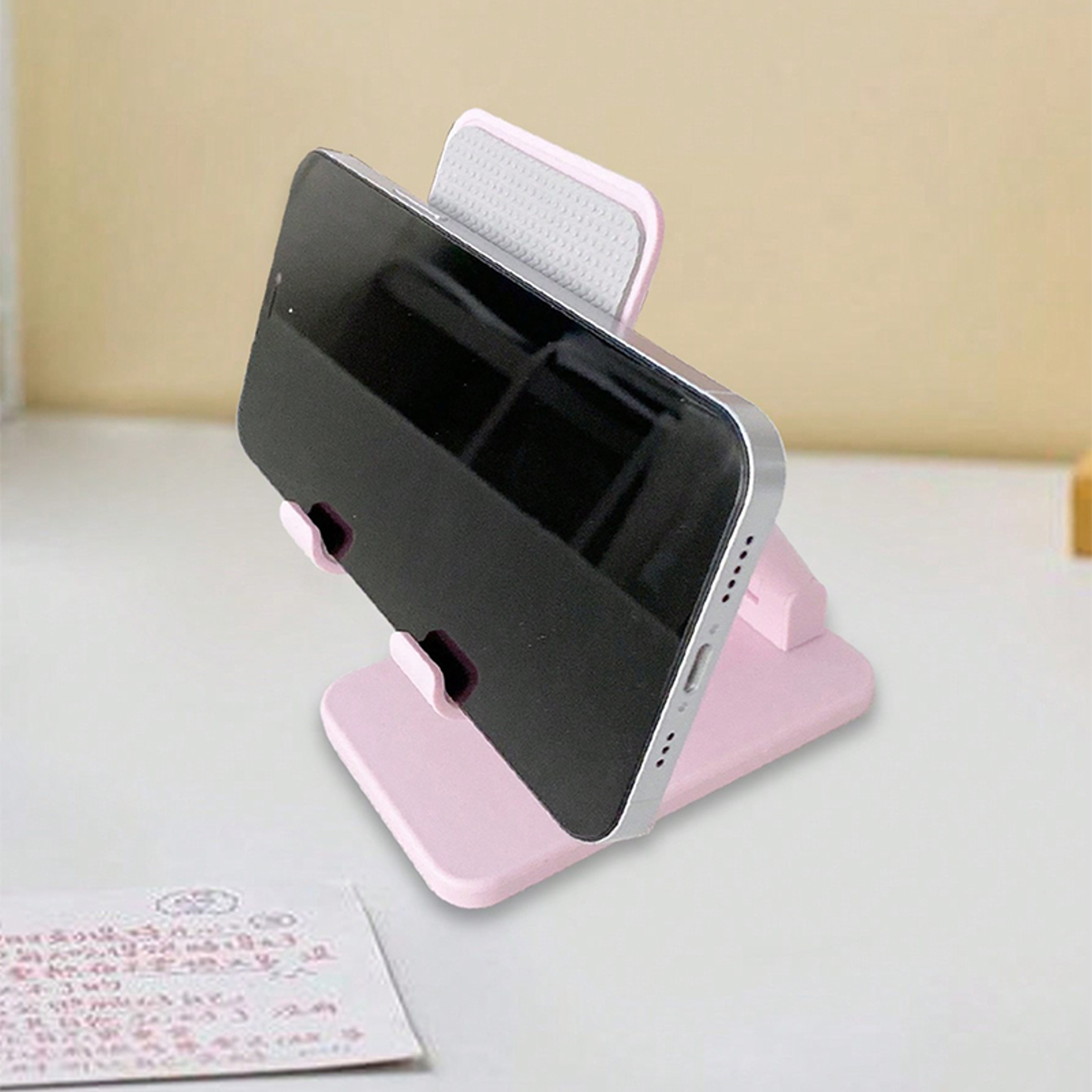 Adjustable Desktop Phone Stand Universal Mobile Holder with Height & Angle Adjustment – view 3