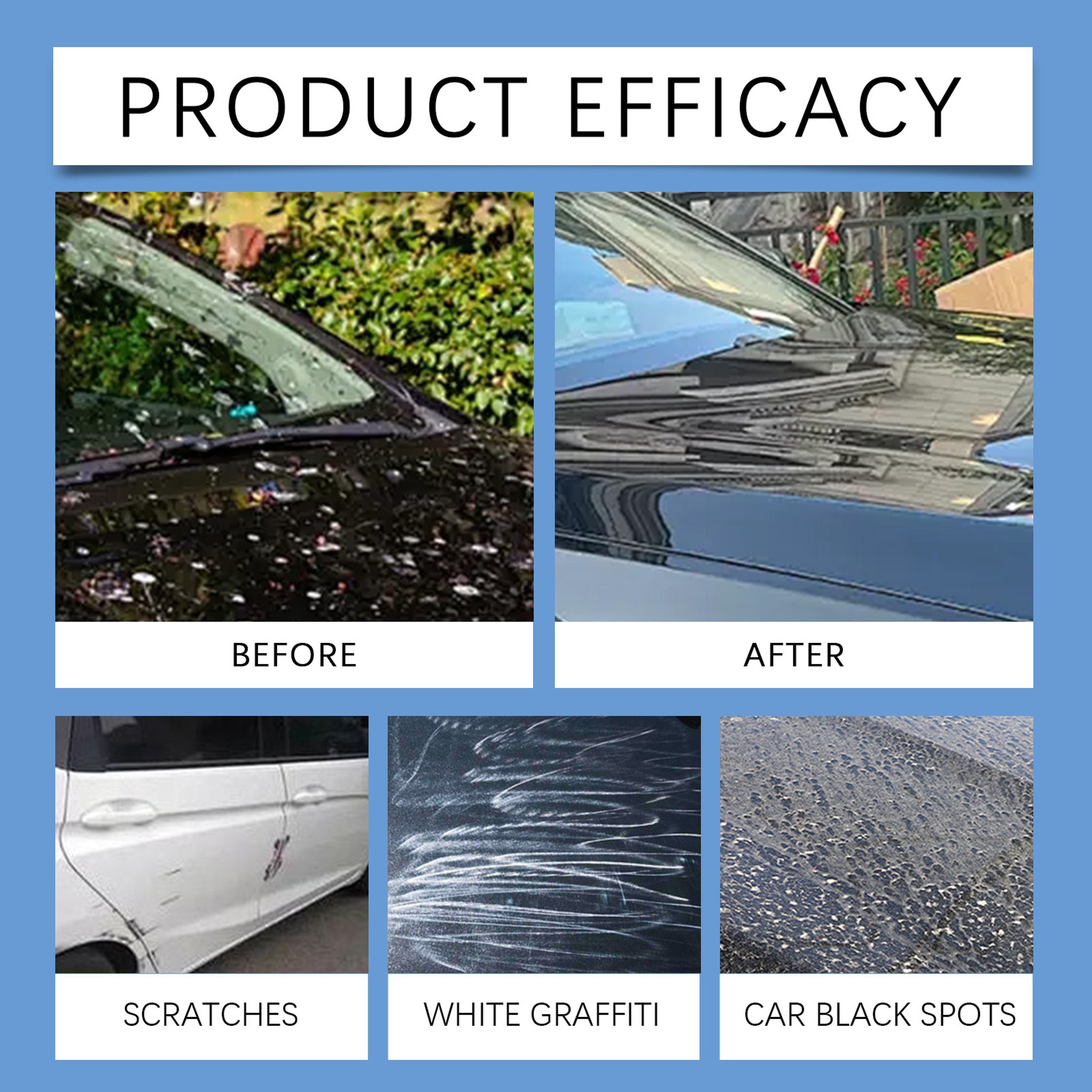 Hydrophobic Car Coating Maintenance Spray Quick Dry Water Repellent Car Polish – view 4