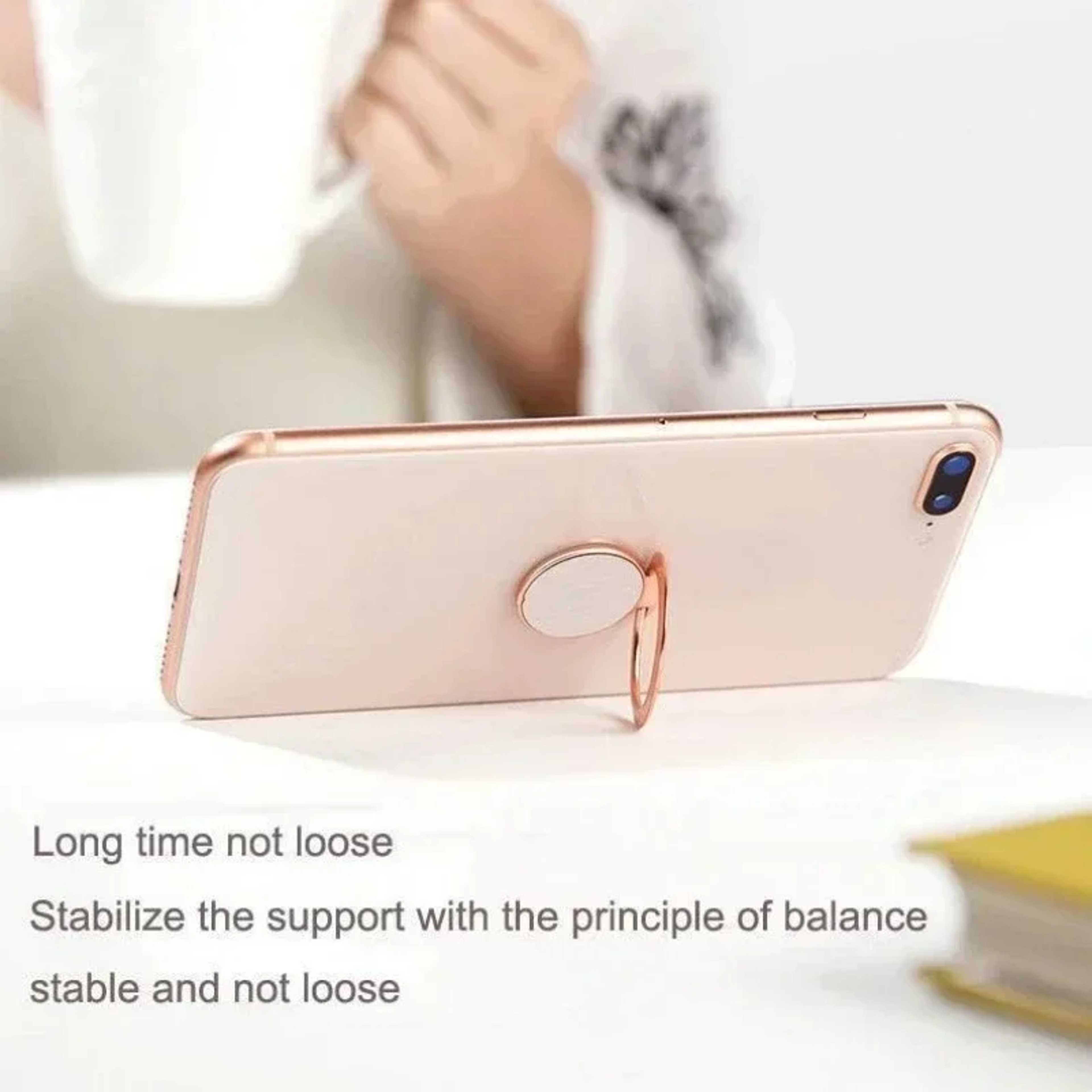 Magnetic Phone Ring Holder Stand For Car Rotating Metal Grip 4