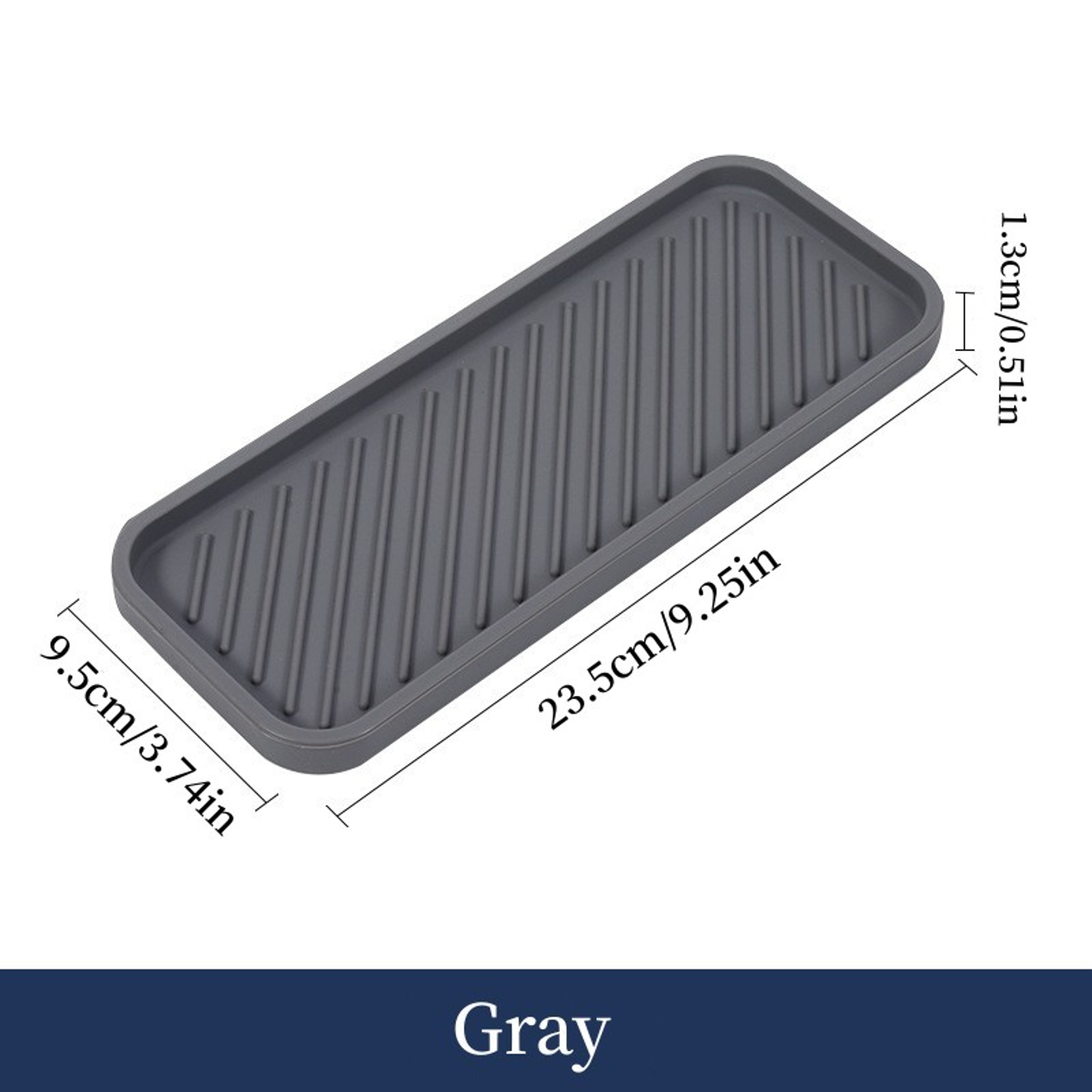 Silicone Sink Tray Self Draining Soap Dispenser And Sponge Holder 7