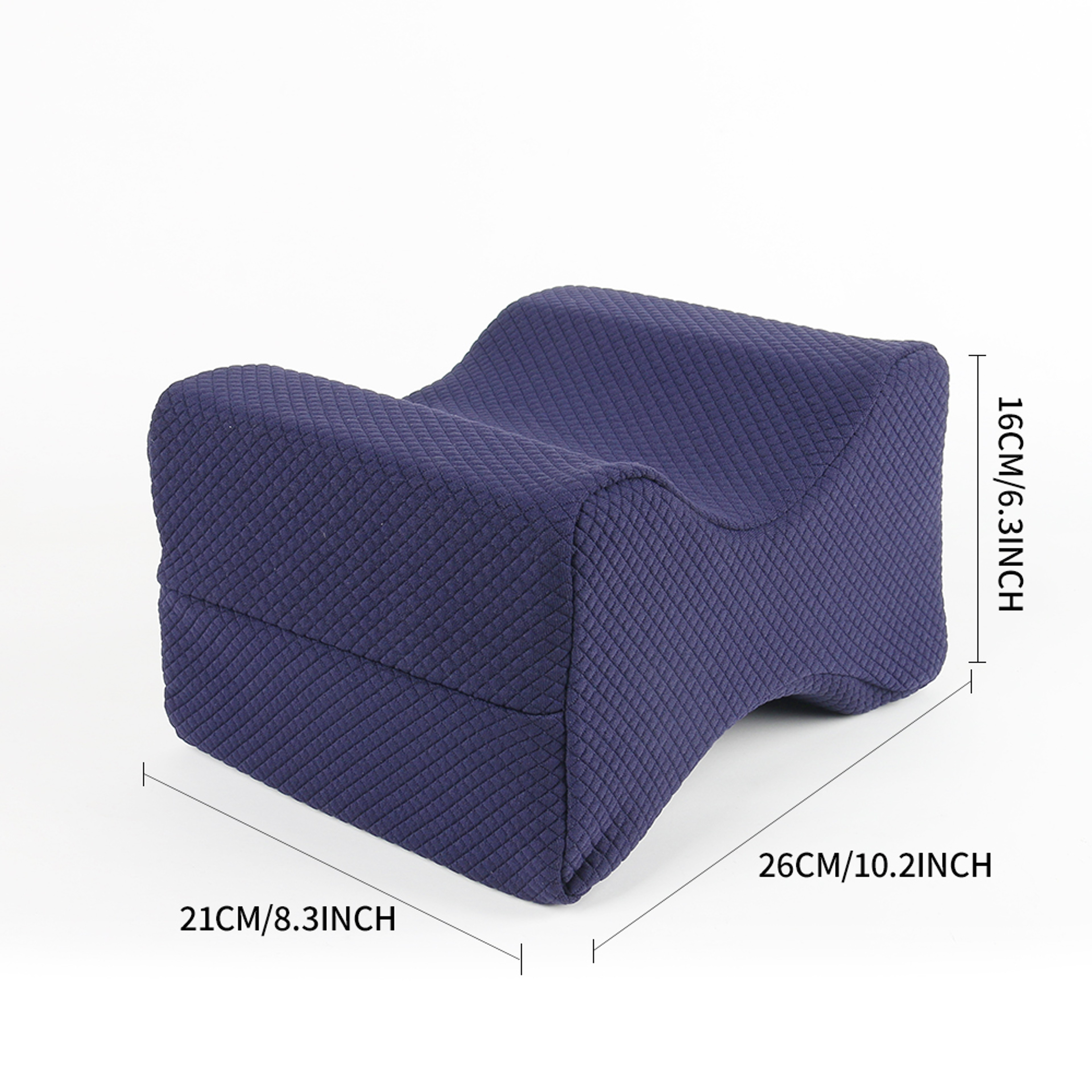 Soft Cotton Memory Foam Knee Pillow for Side Sleepers Back and Knee Pain Relief Support – view 2