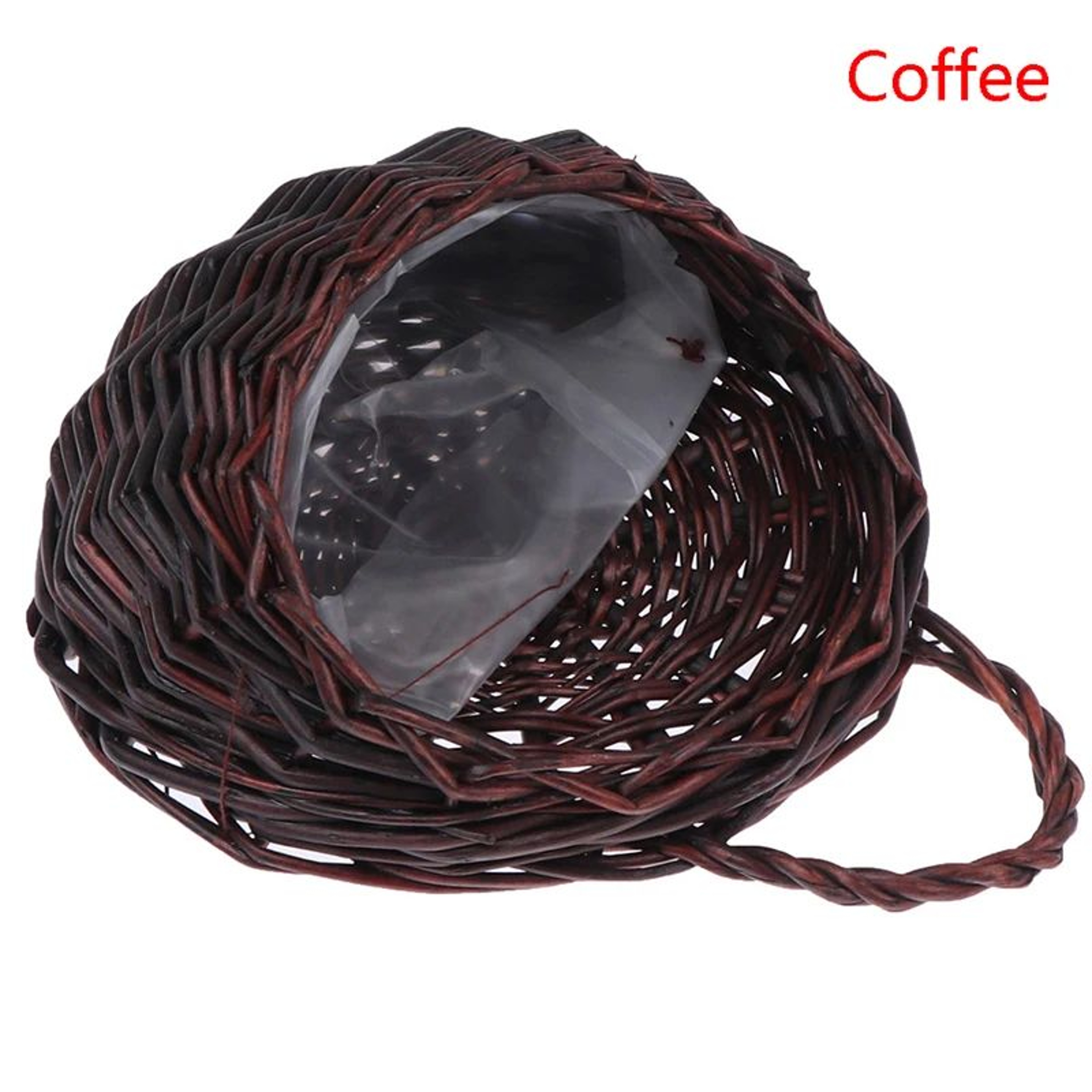 Flower Wall Hanging Wicker Planter Elegant Wicker Basket For Home  Garden Decor 6