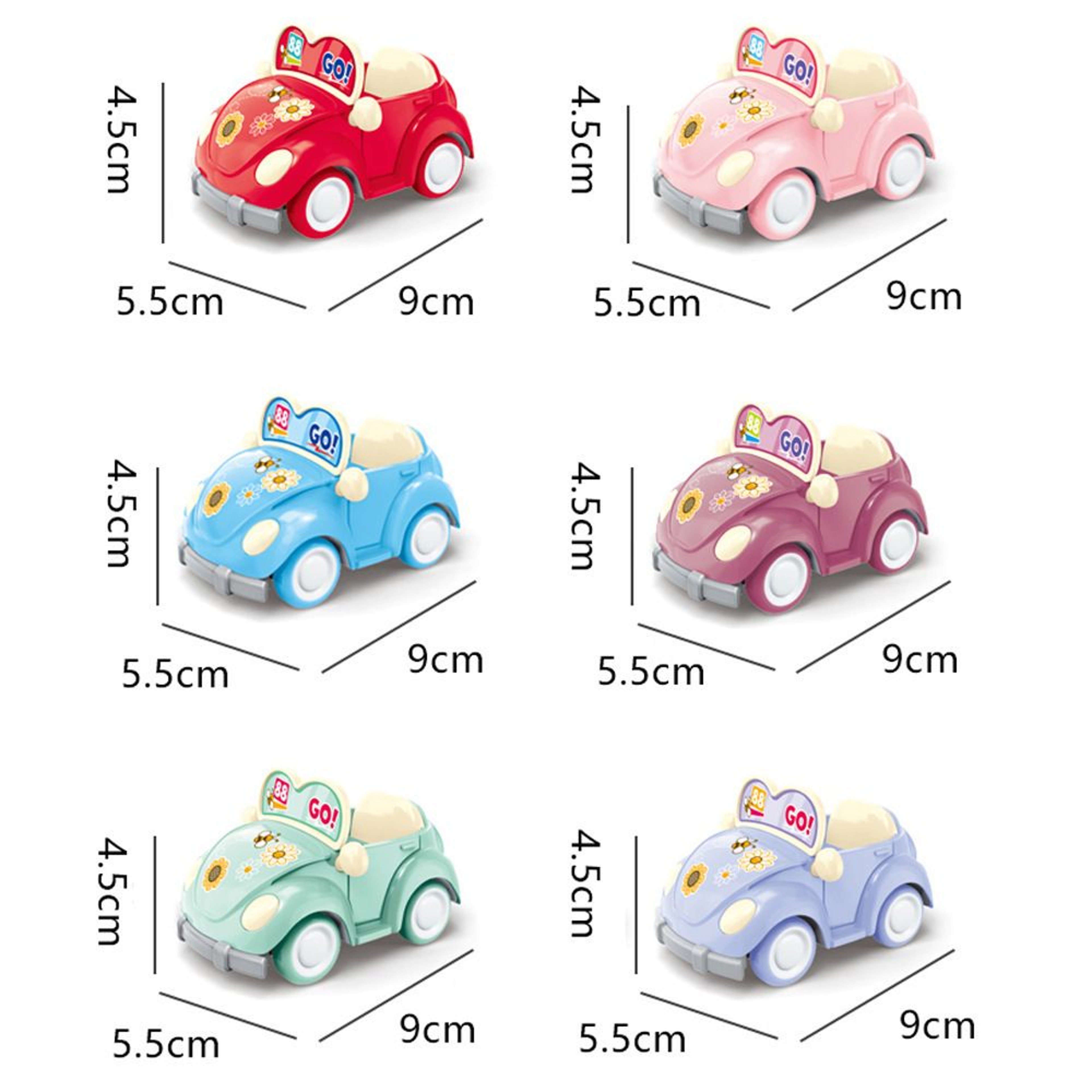 Convertible Purple Car Toy Model Set Pull Back Miniature Dollhouse Furniture For Kids Perfect For B 3