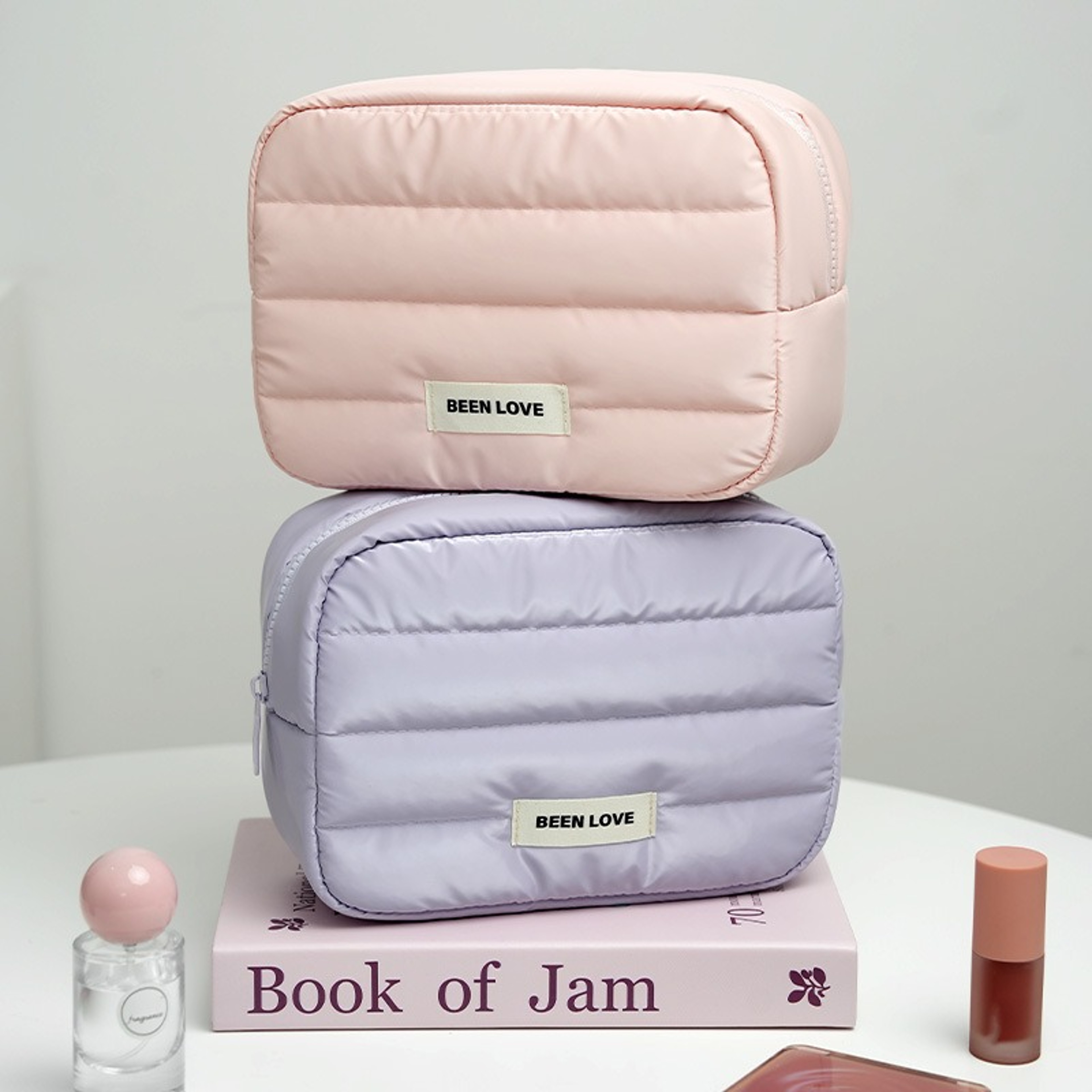 Large Capacity Travel Makeup Bag Cosmetic Organizer With Handle 0