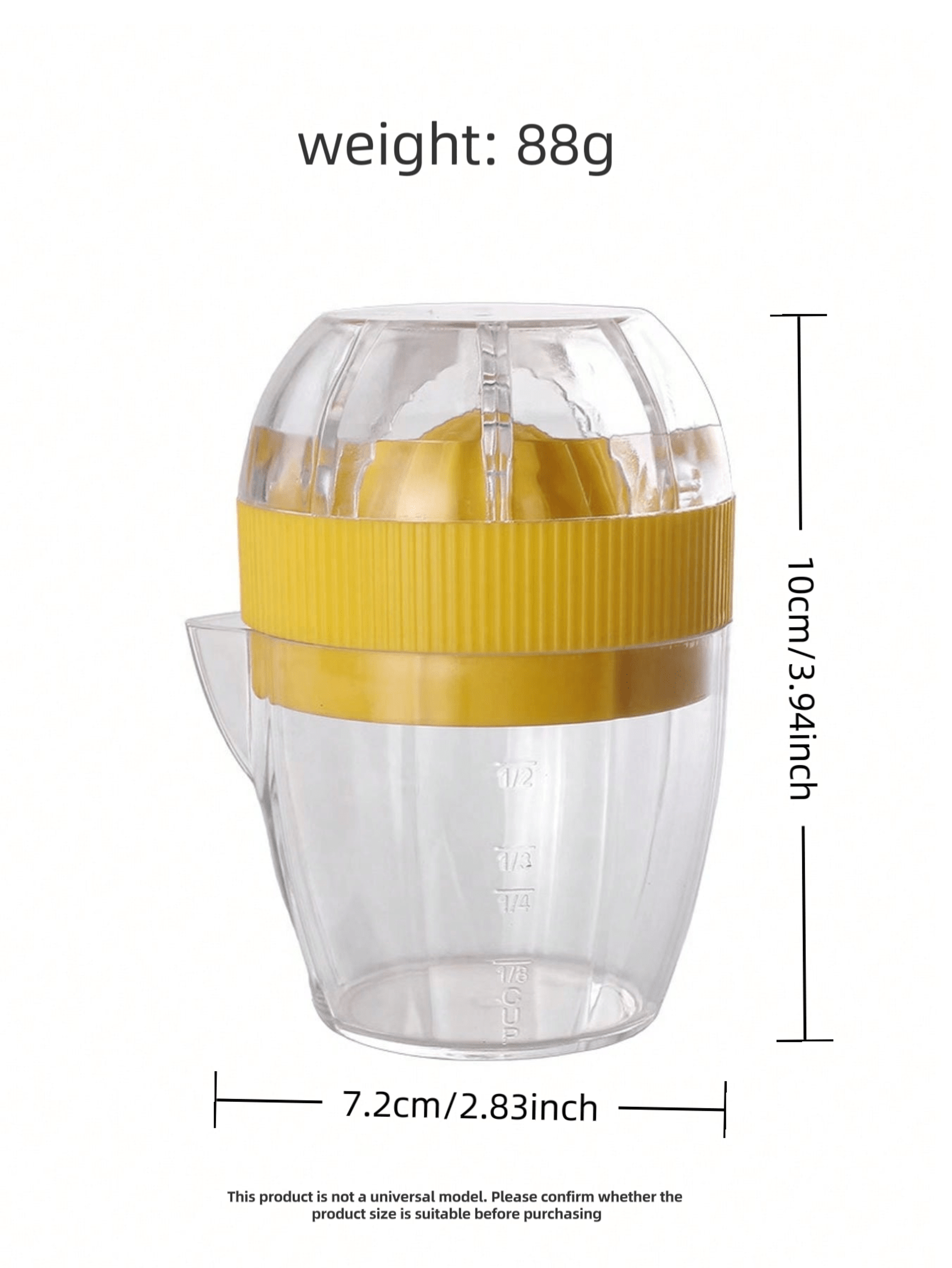 Manual Lemon Juicer Plastic Orange And Grapefruit Squeezer For Effortless Juice Extraction 3