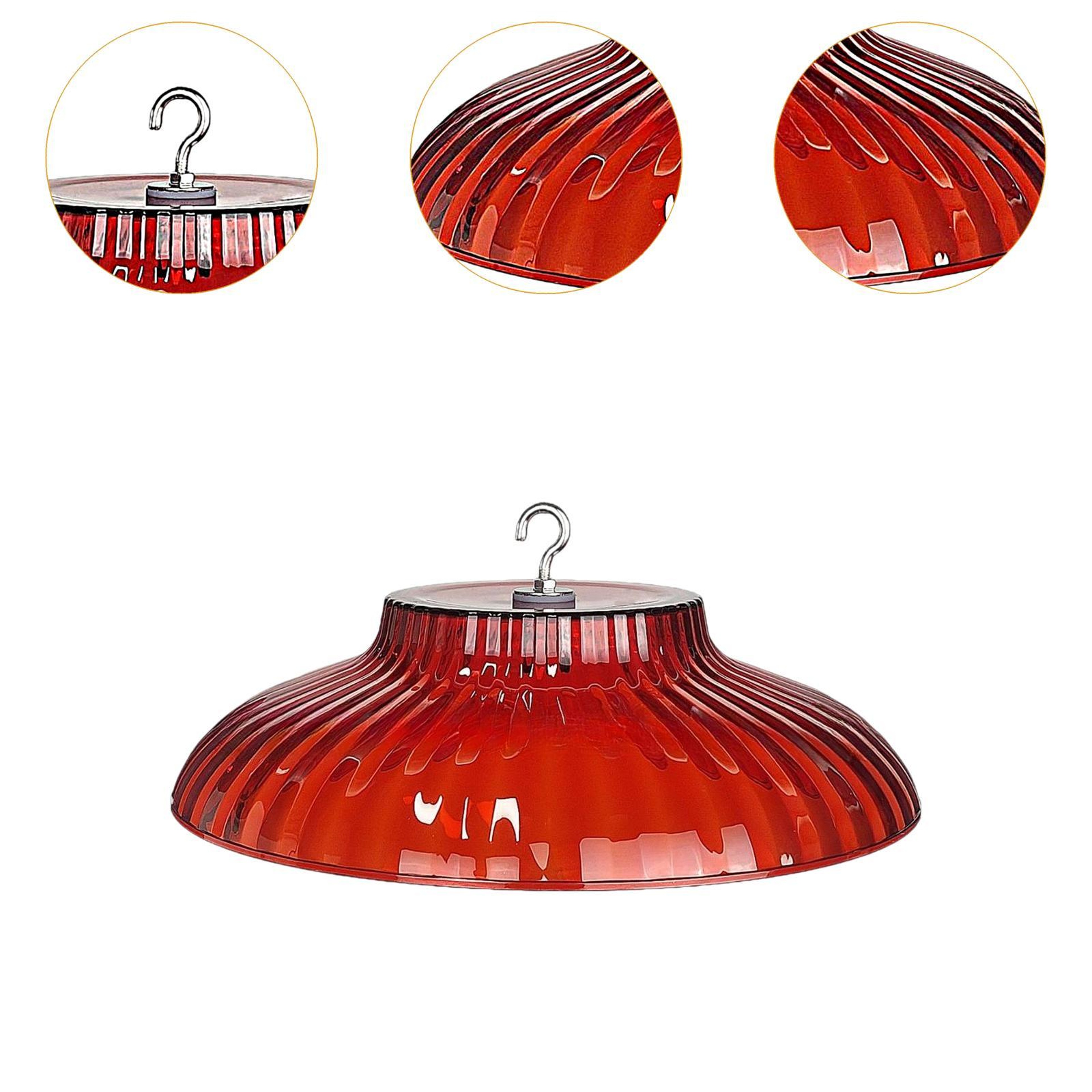 Outdoor Bird Feeder Rain Guard Dome With Squirrel Shield For Hanging Feeders 2
