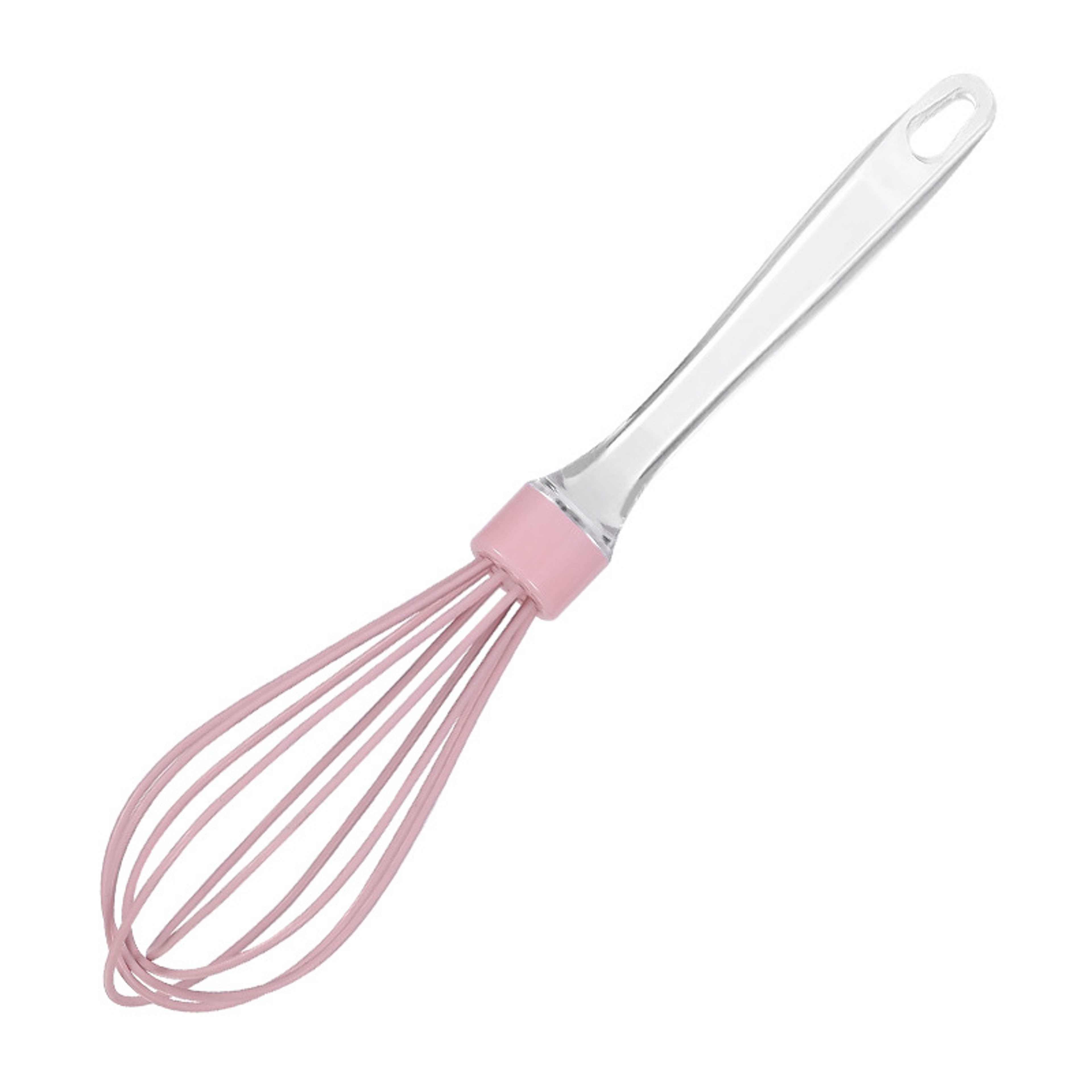 Silicone Whisk Egg Beater with Transparent Handle for Baking and Cream Mixing – view 7