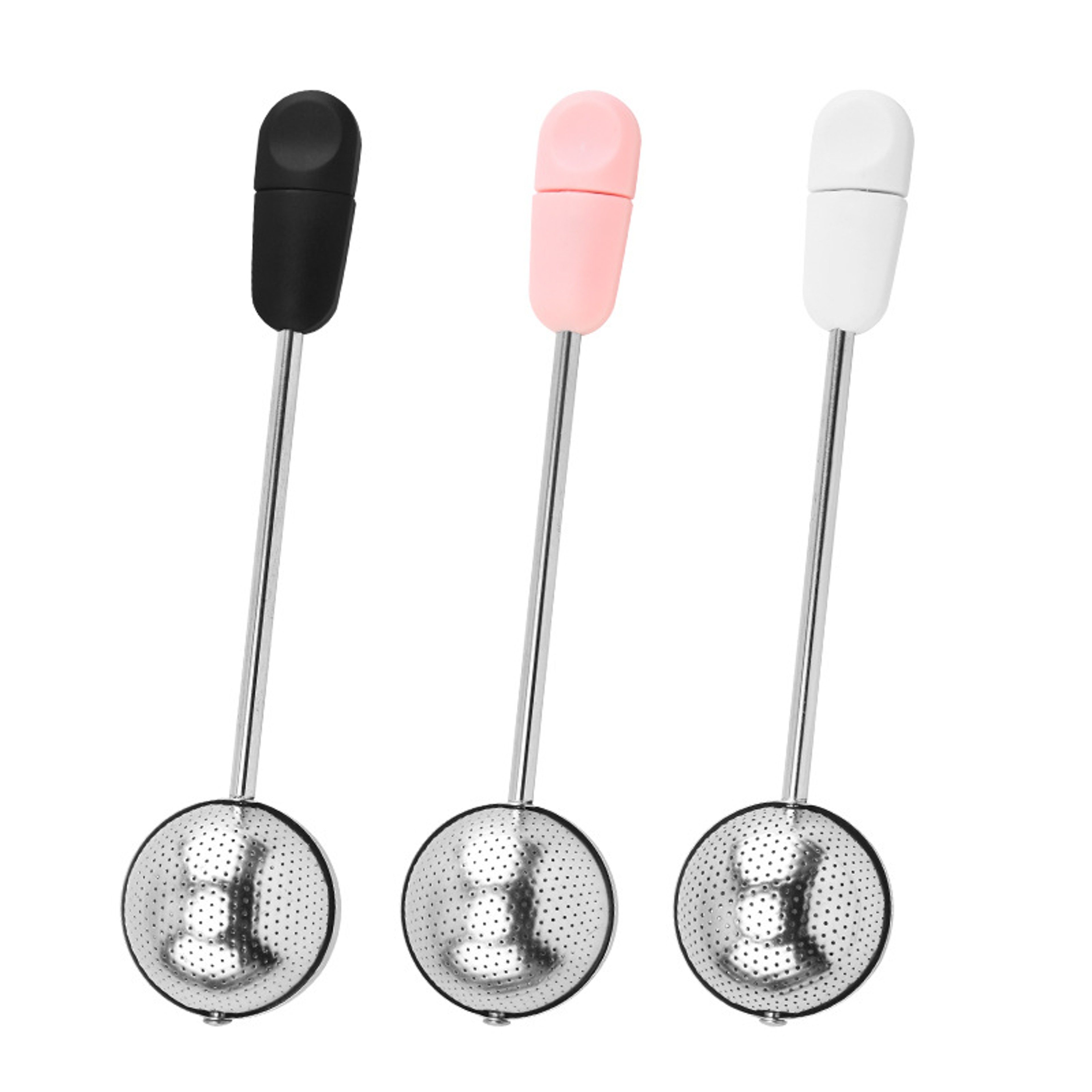 Rotating Stainless Steel Tea Infuser Ball For Loose Leaf Tea With Chain Hook 3