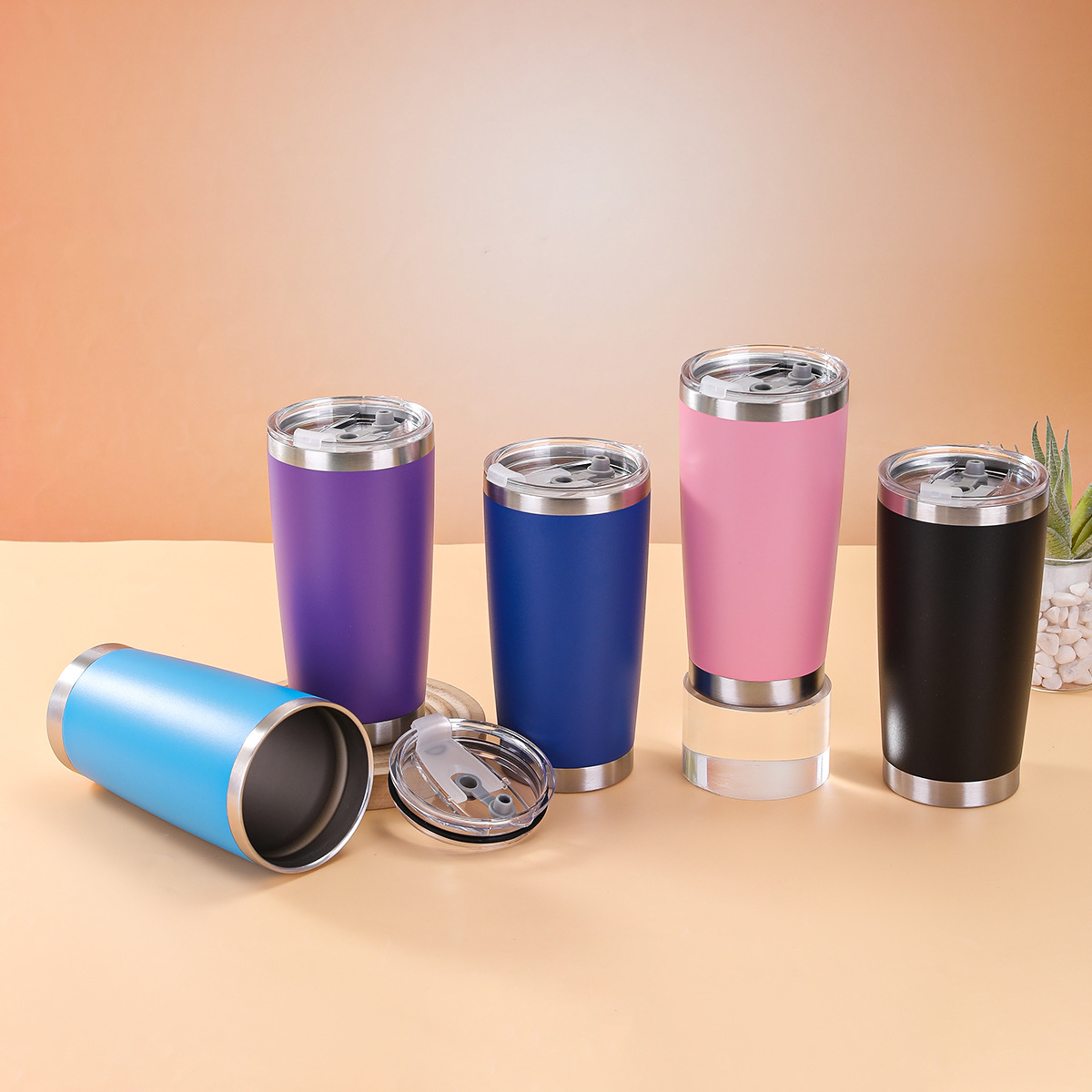 Stainless Steel Thermos Bottle With Cup For Hot And Cold Drinks 0