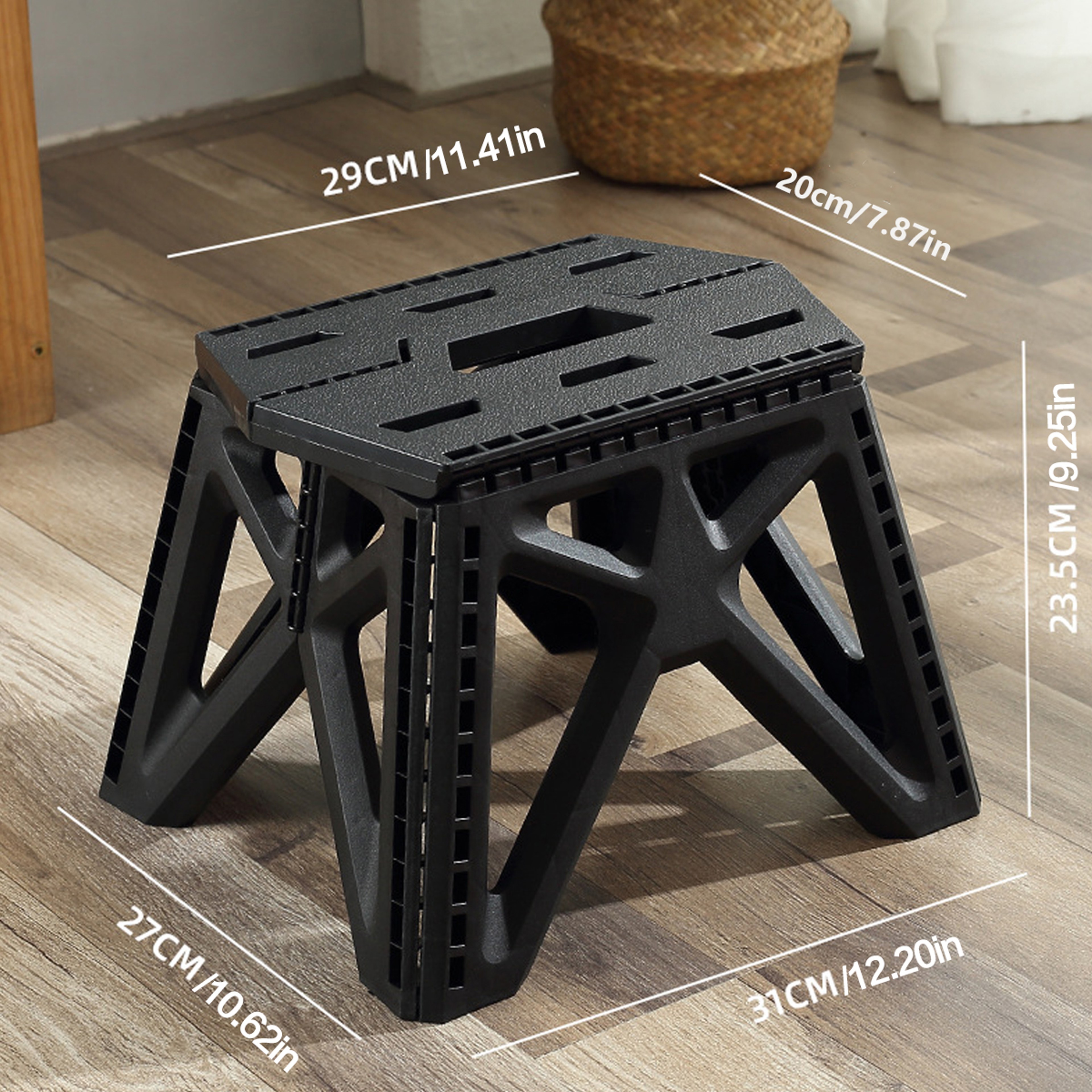 Portable Folding Stool For Adults Heavy Duty Camping Stool For Hiking Fishing BBQ 9