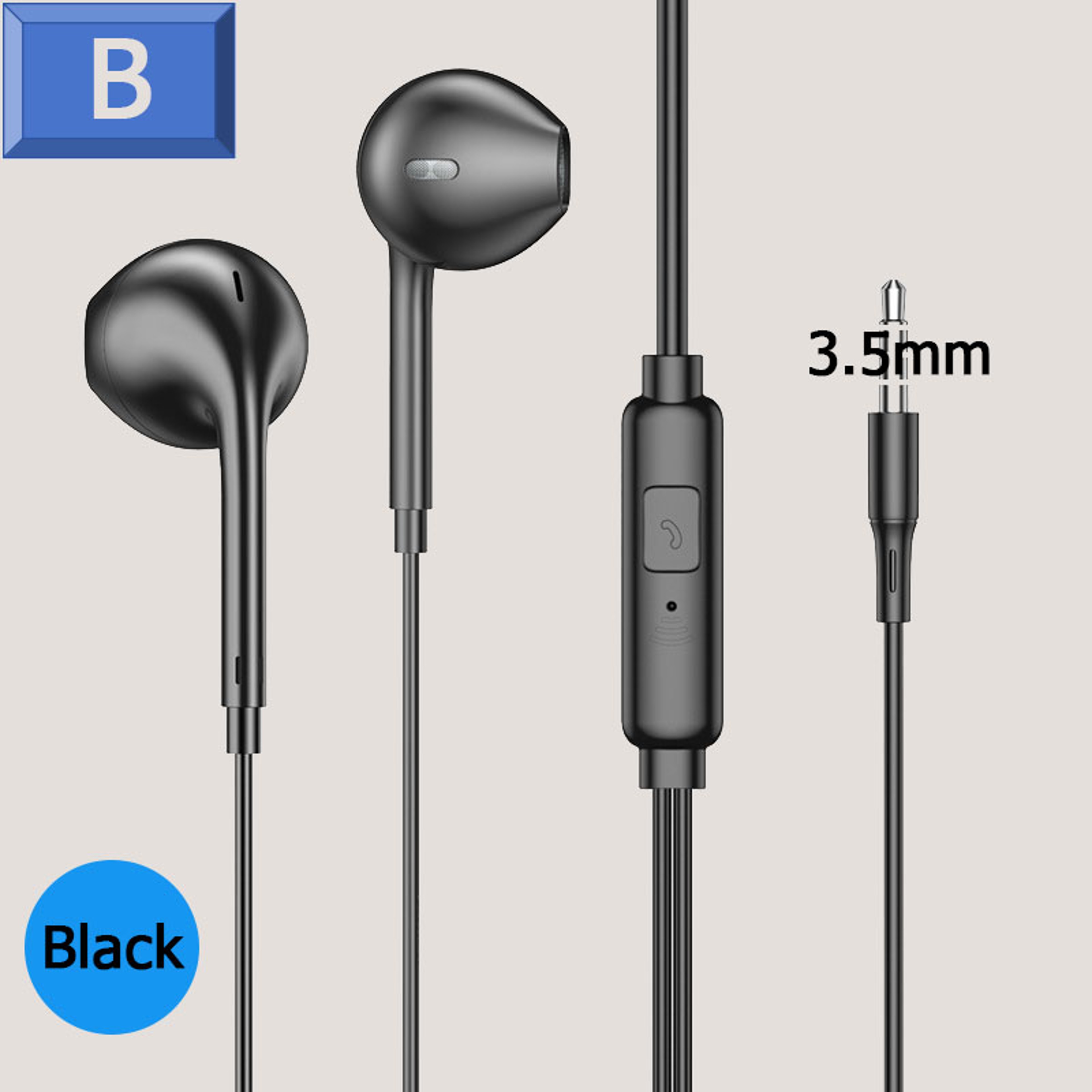 Secure Fit Sports Wired Earbuds with Mic and Stereo Sound – view 7