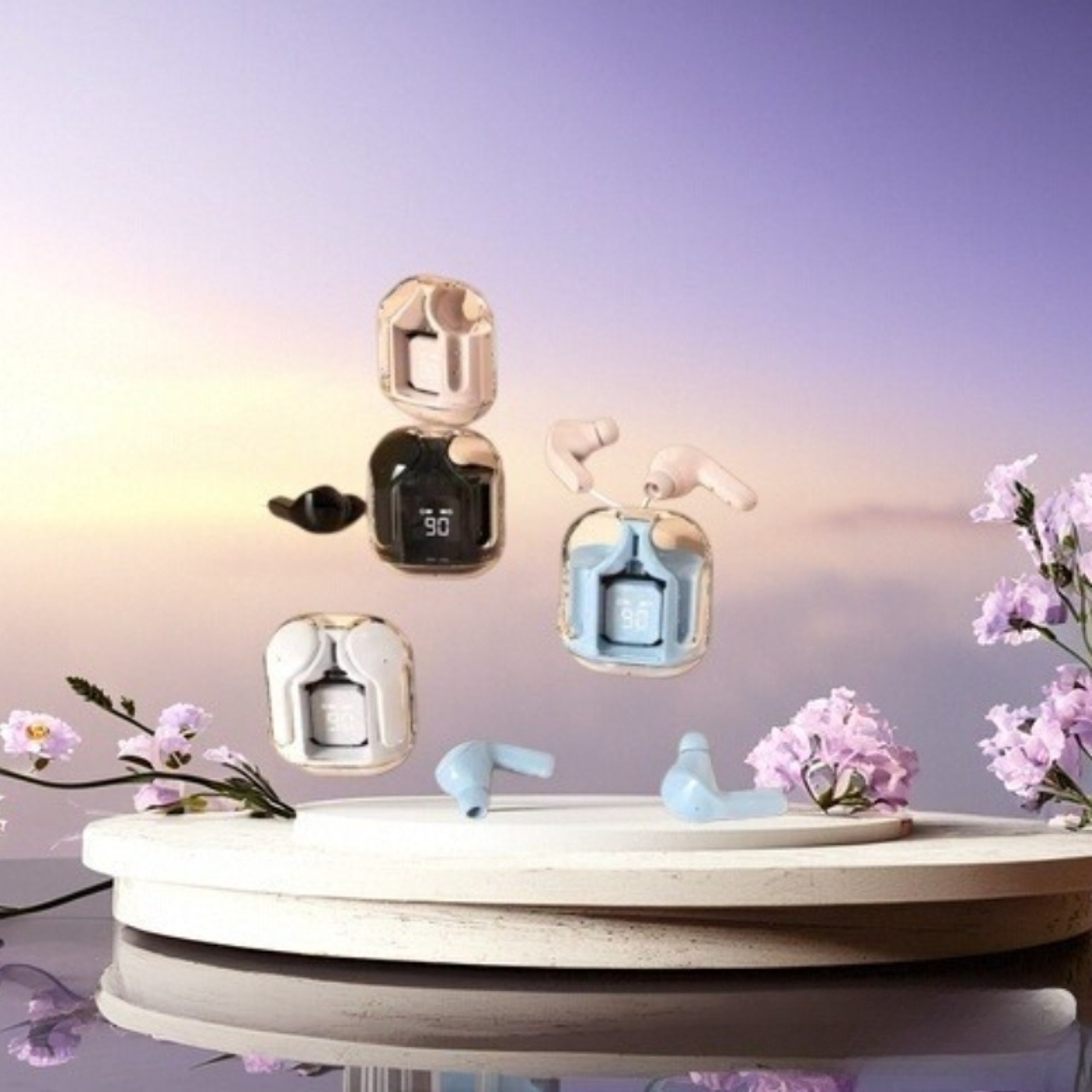 Wireless Mini Earbuds with LED Digital Display HiFi Stereo Bluetooth Headphones – view 2