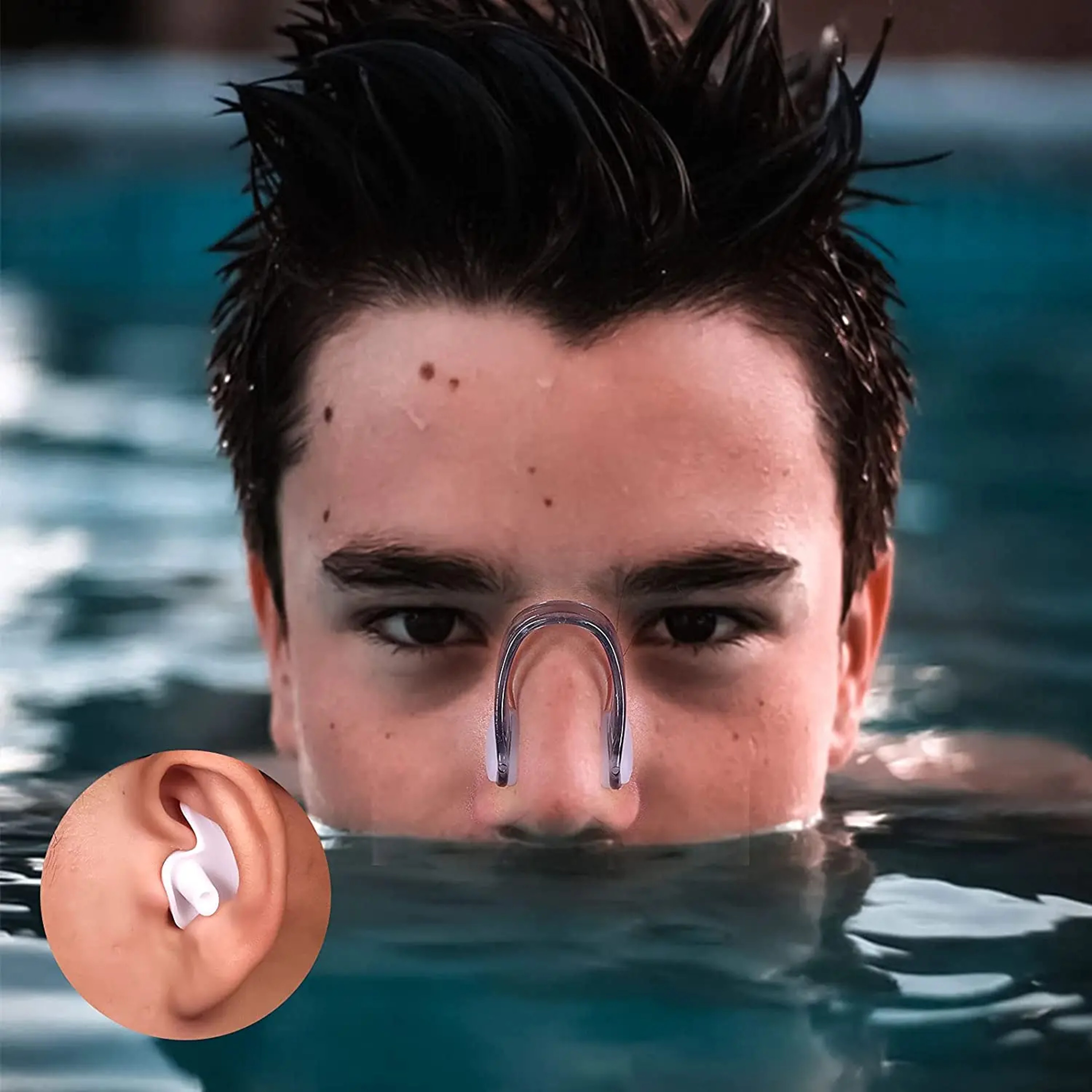 Professional Silicone Swimming Nose Clip and Earplugs Set for Adults and Kids – view 5