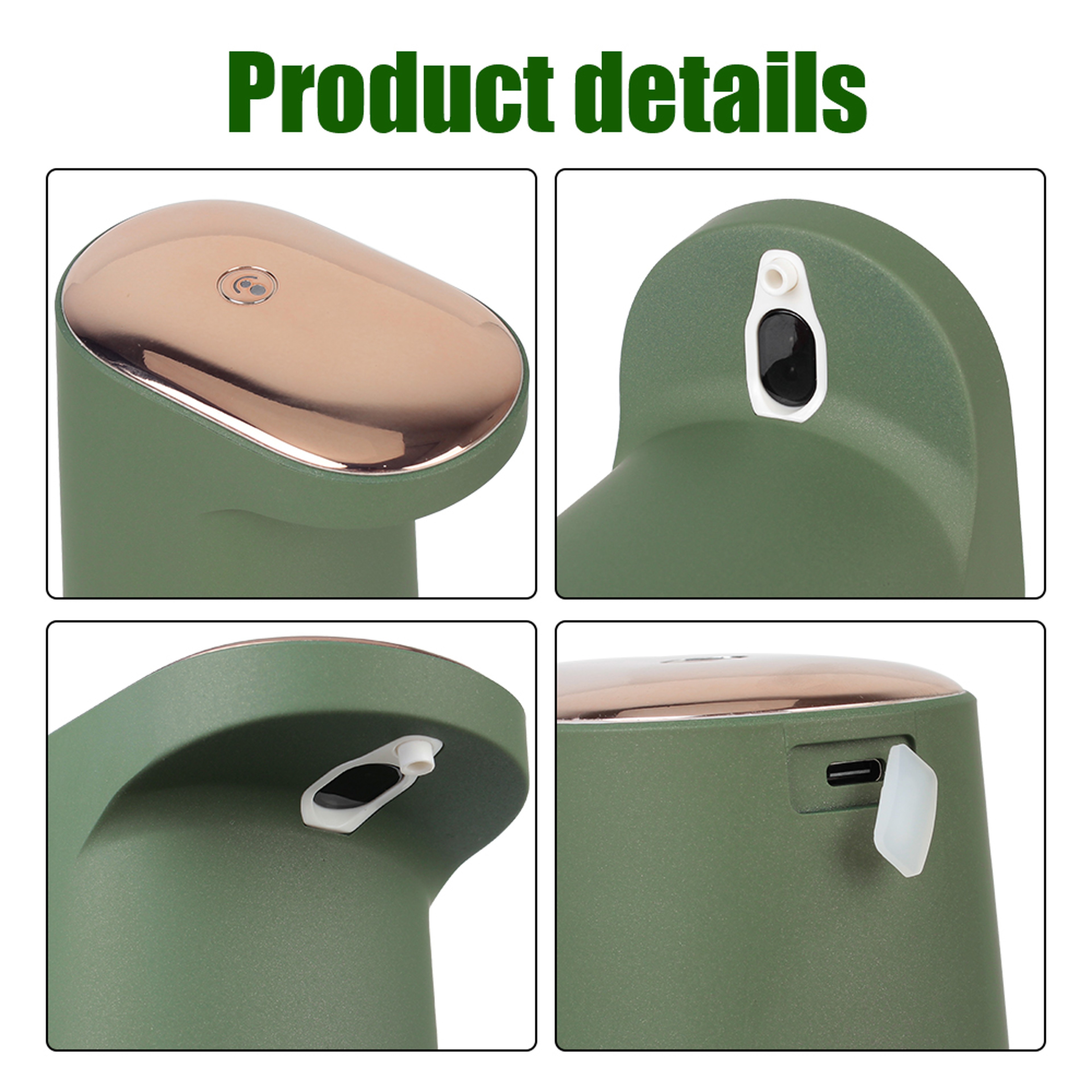 Touchless Automatic Foam Soap Dispenser USB Rechargeable Liquid Hand Washer 4