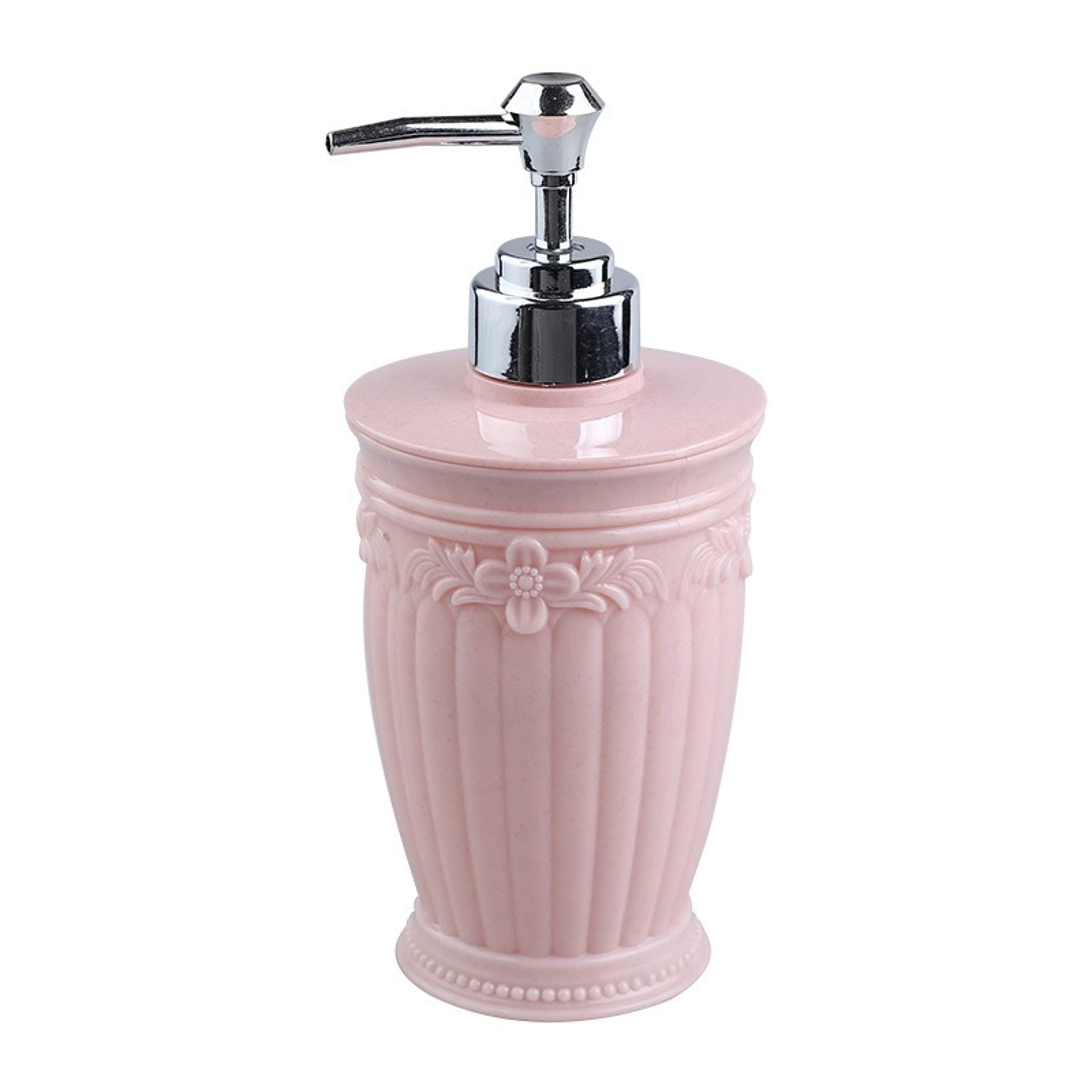 Vintage Carved Glass Soap Dispenser with Rustproof Pump for Elegant Bathroom Decor – view 9