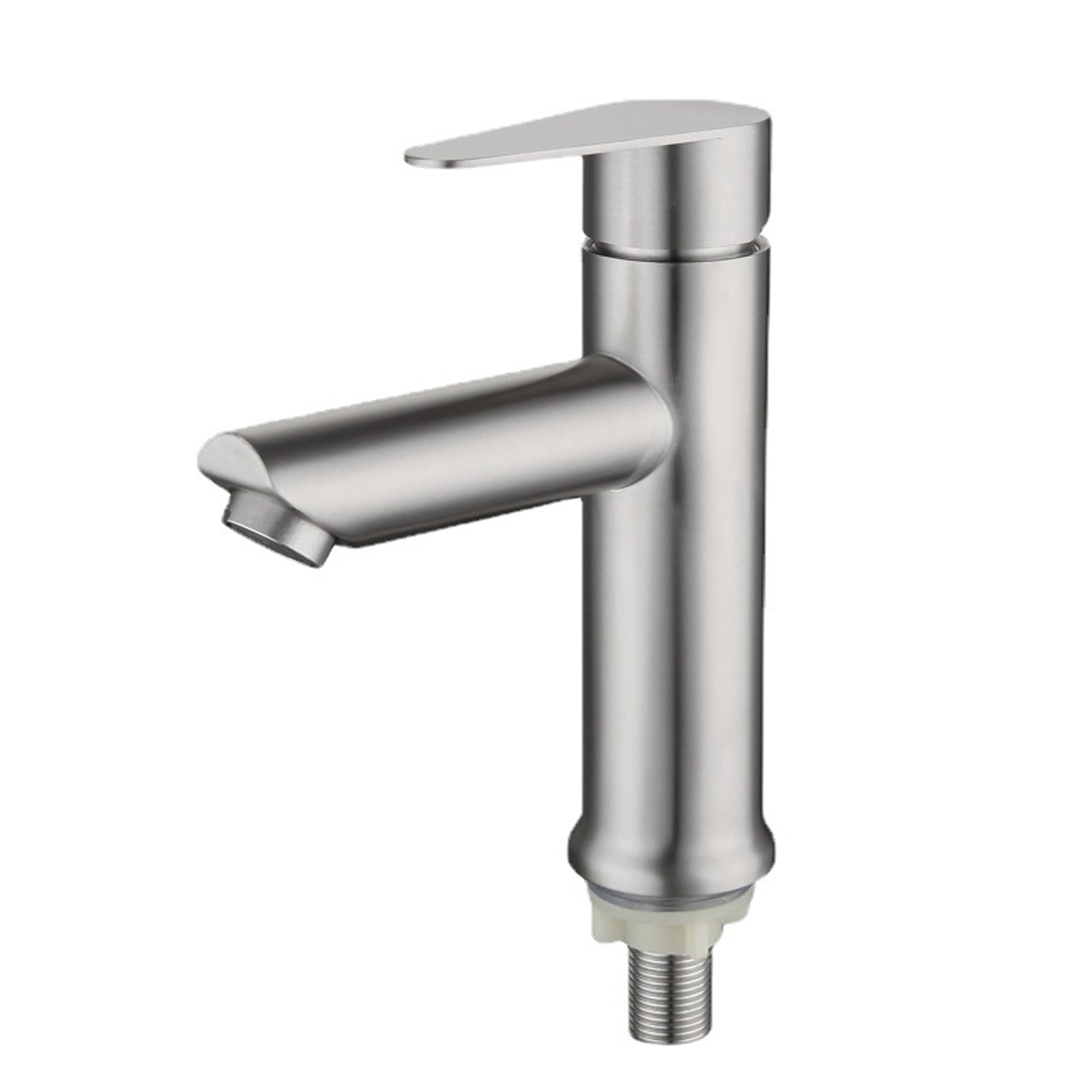 Raised Stainless Steel Basin Faucet Cold Water Deck Mounted Sink Tap For Vessel Basins 0