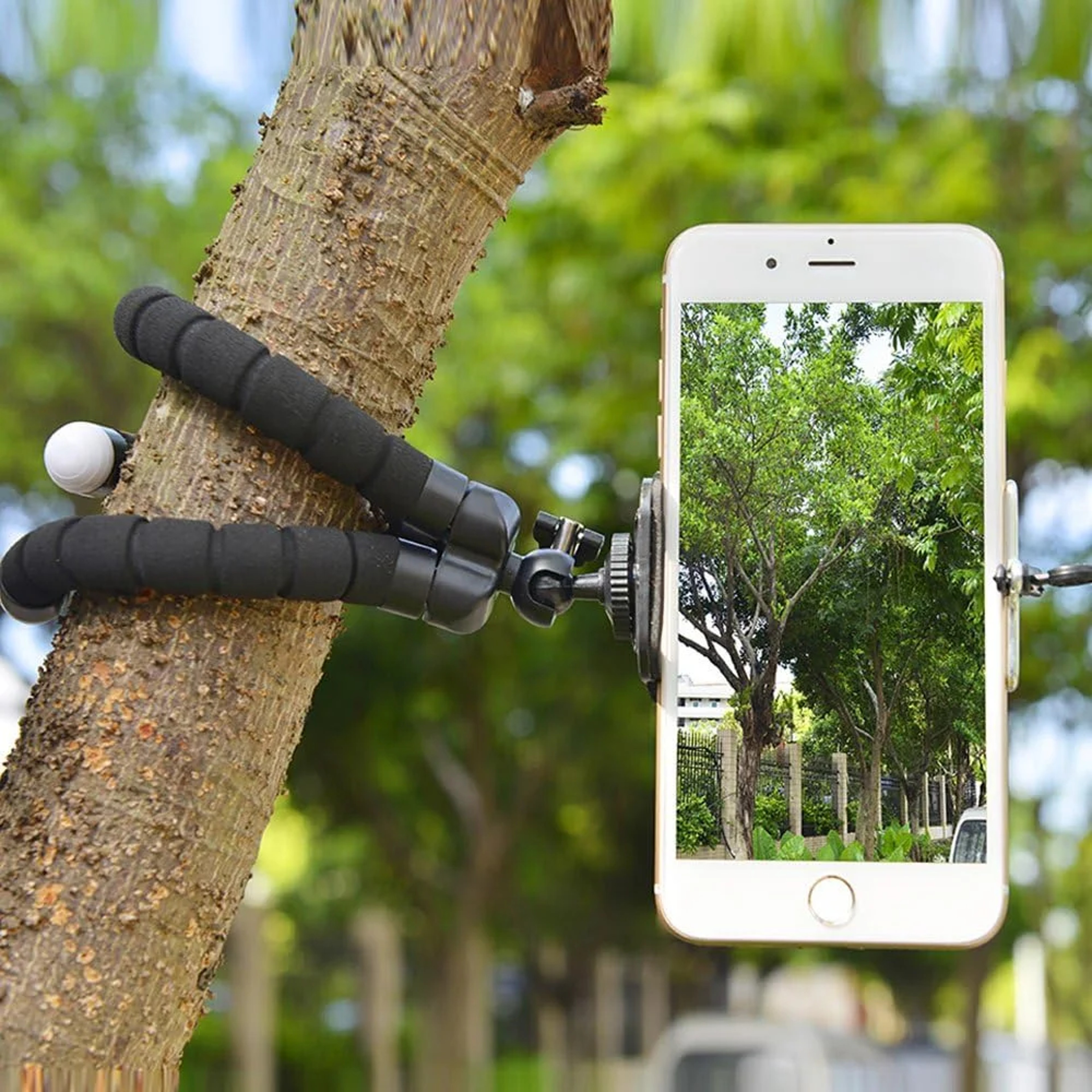 Flexible Phone Tripod Stand with Holder Clip Mini Octopus Tripod for Smartphones – view 1