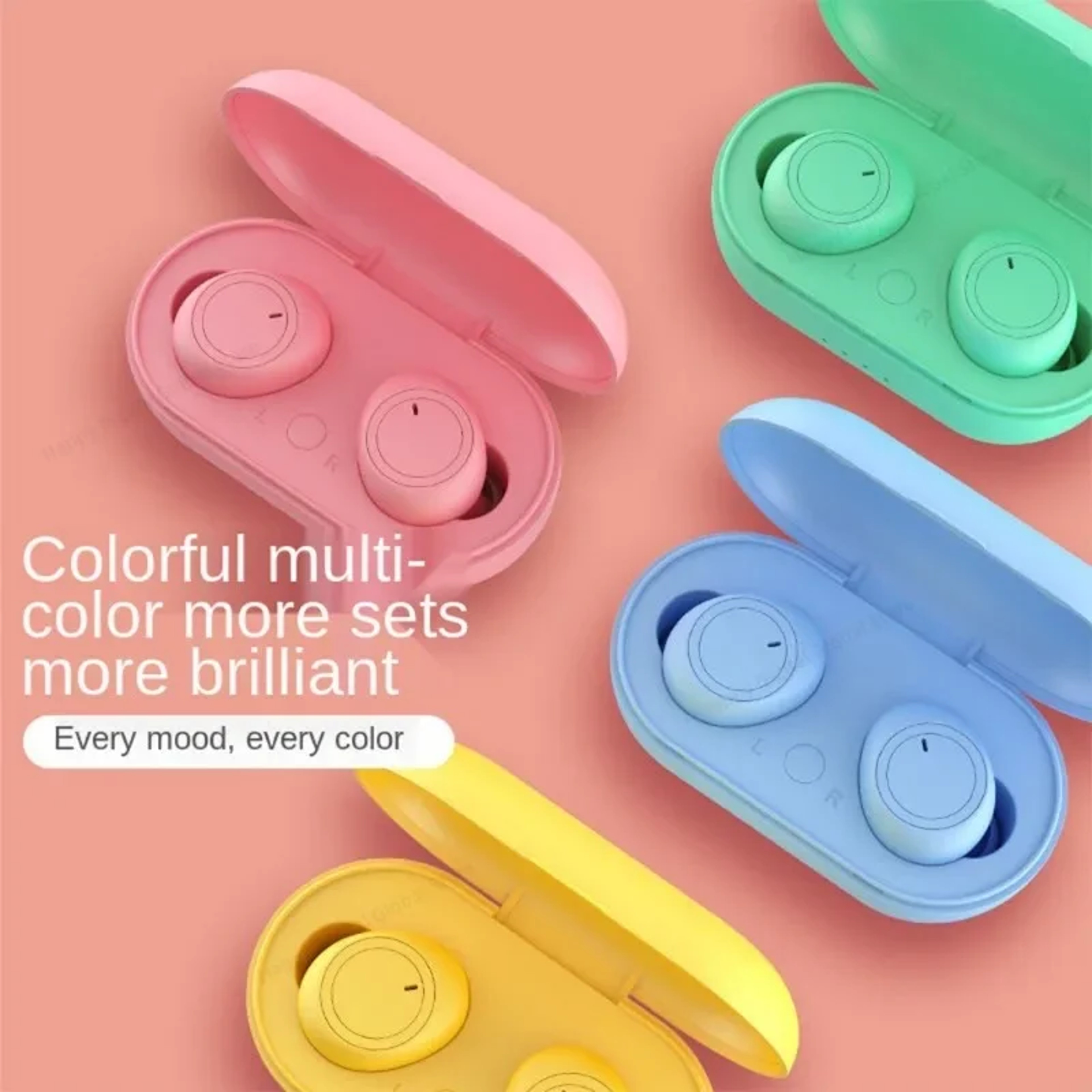 Macaron Wireless Earbuds Bluetooth Headphones for Sport – view 3
