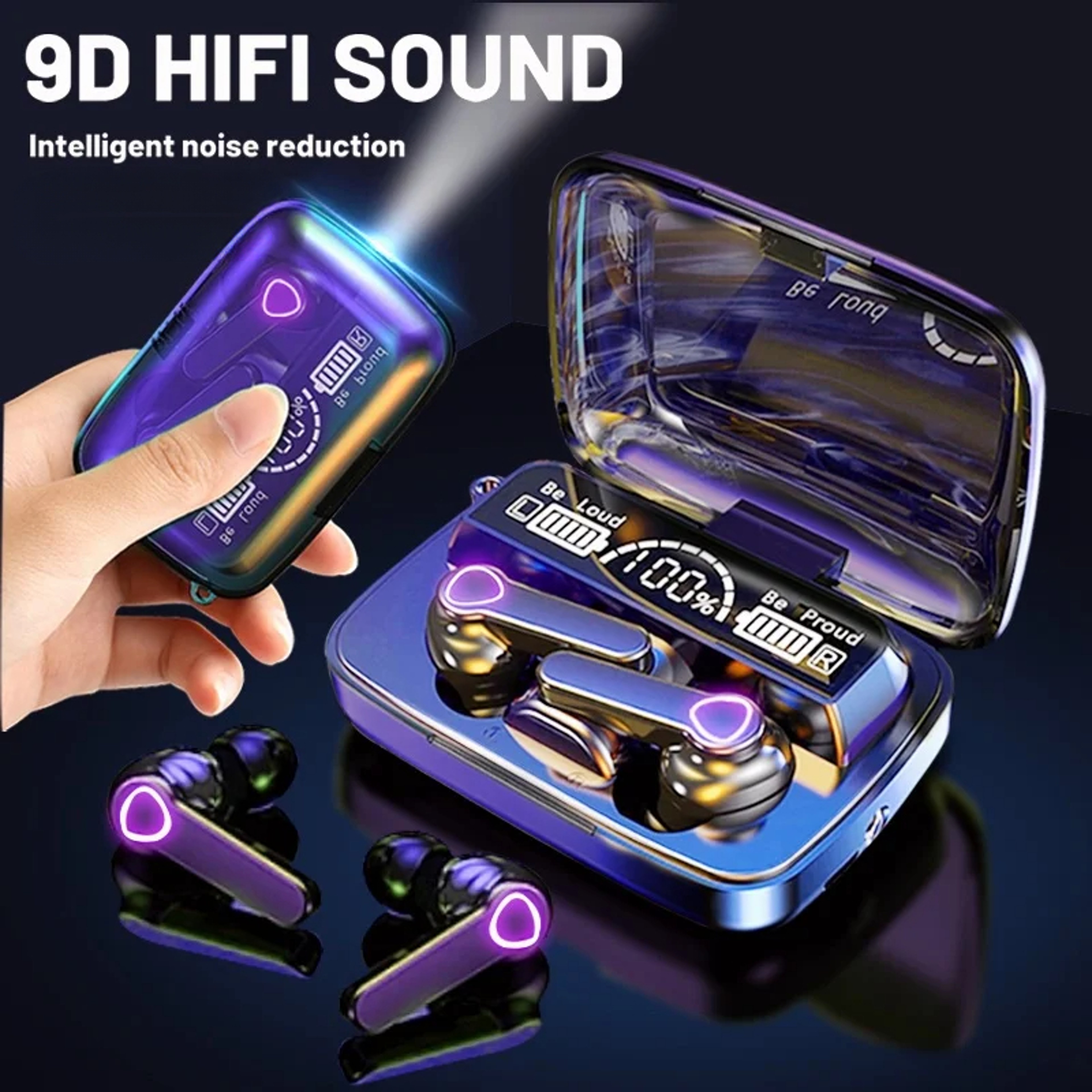LED Display Wireless Earbuds Bluetooth Headset for Sports and Everyday Listening – view 1