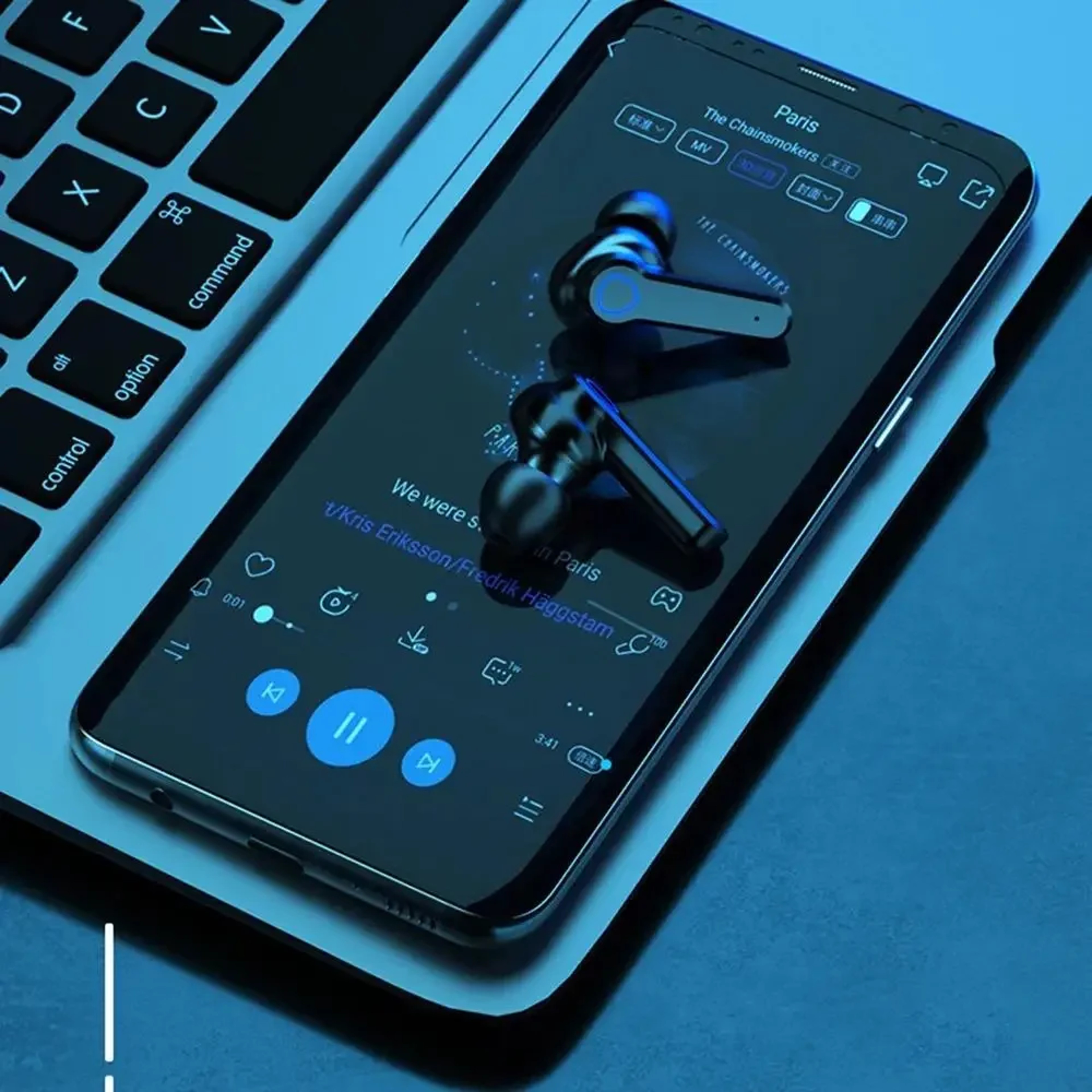 LED Display Wireless Earbuds Bluetooth Headset for Sports and Everyday Listening – view 3