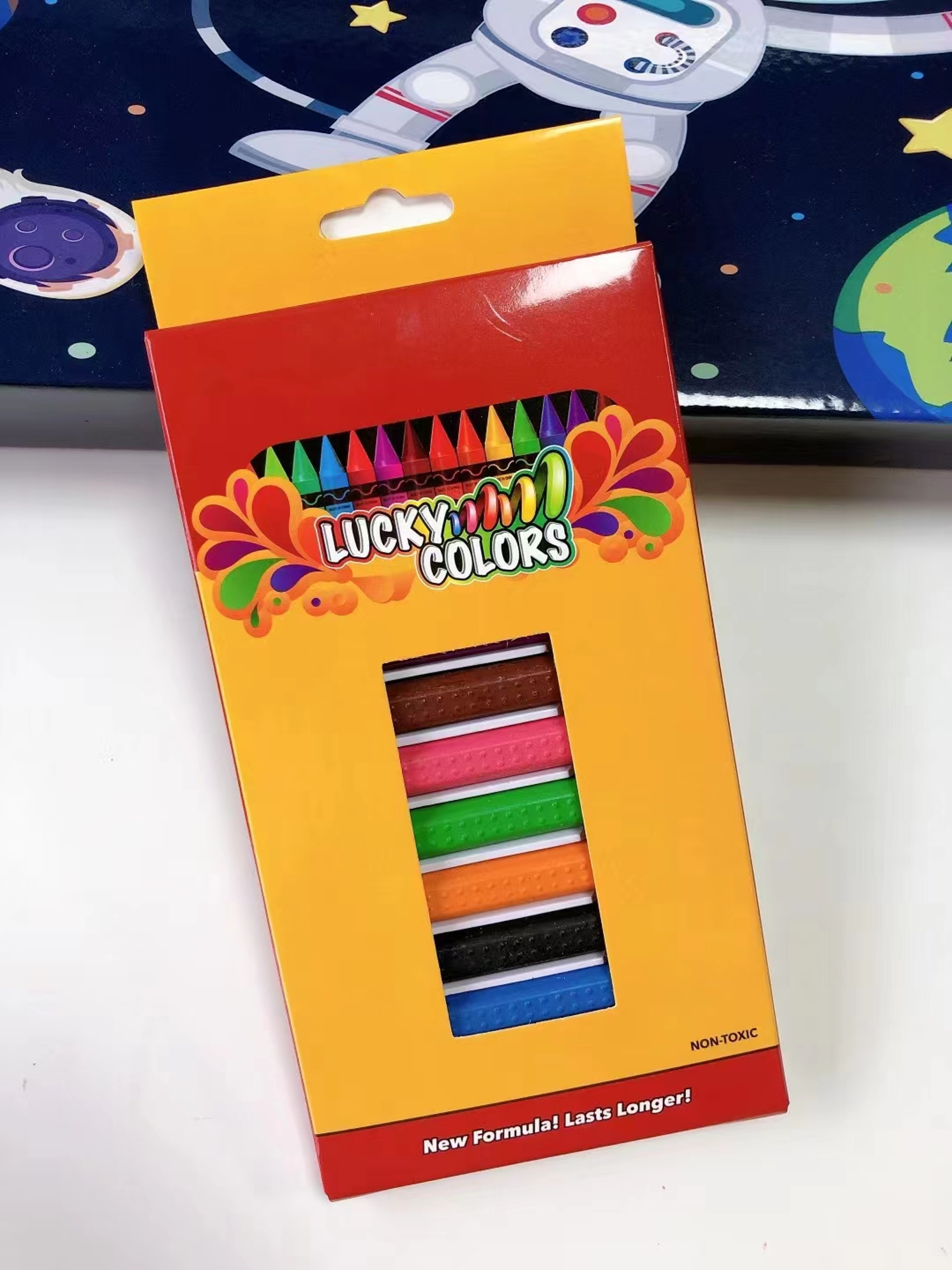 Hand Safe Washable Crayons Non Toxic Colored Art Sticks For Kids 3
