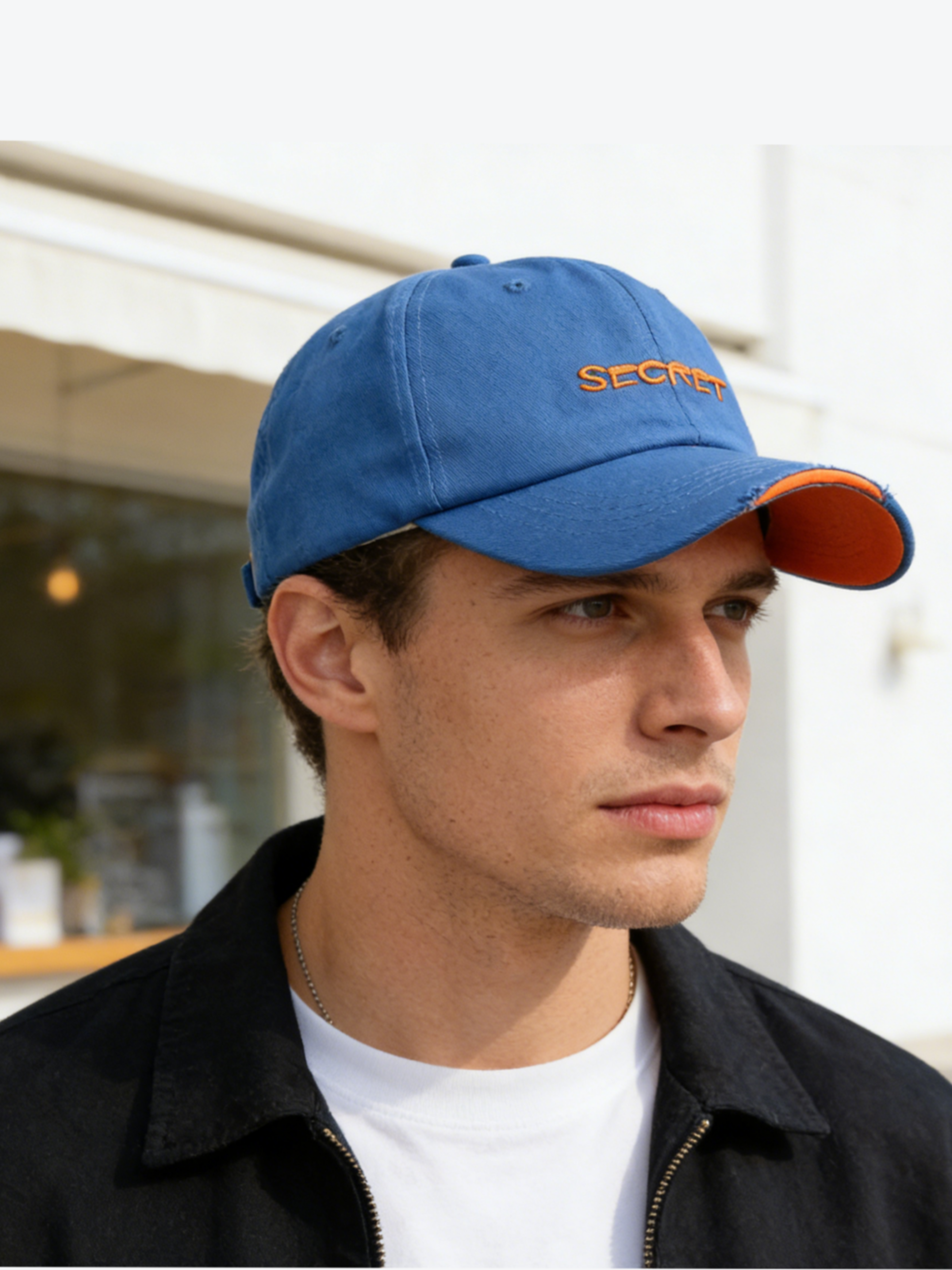 Adjustable Unisex Baseball Cap With Embroidered Letters Soft Top  Face Slimming 0