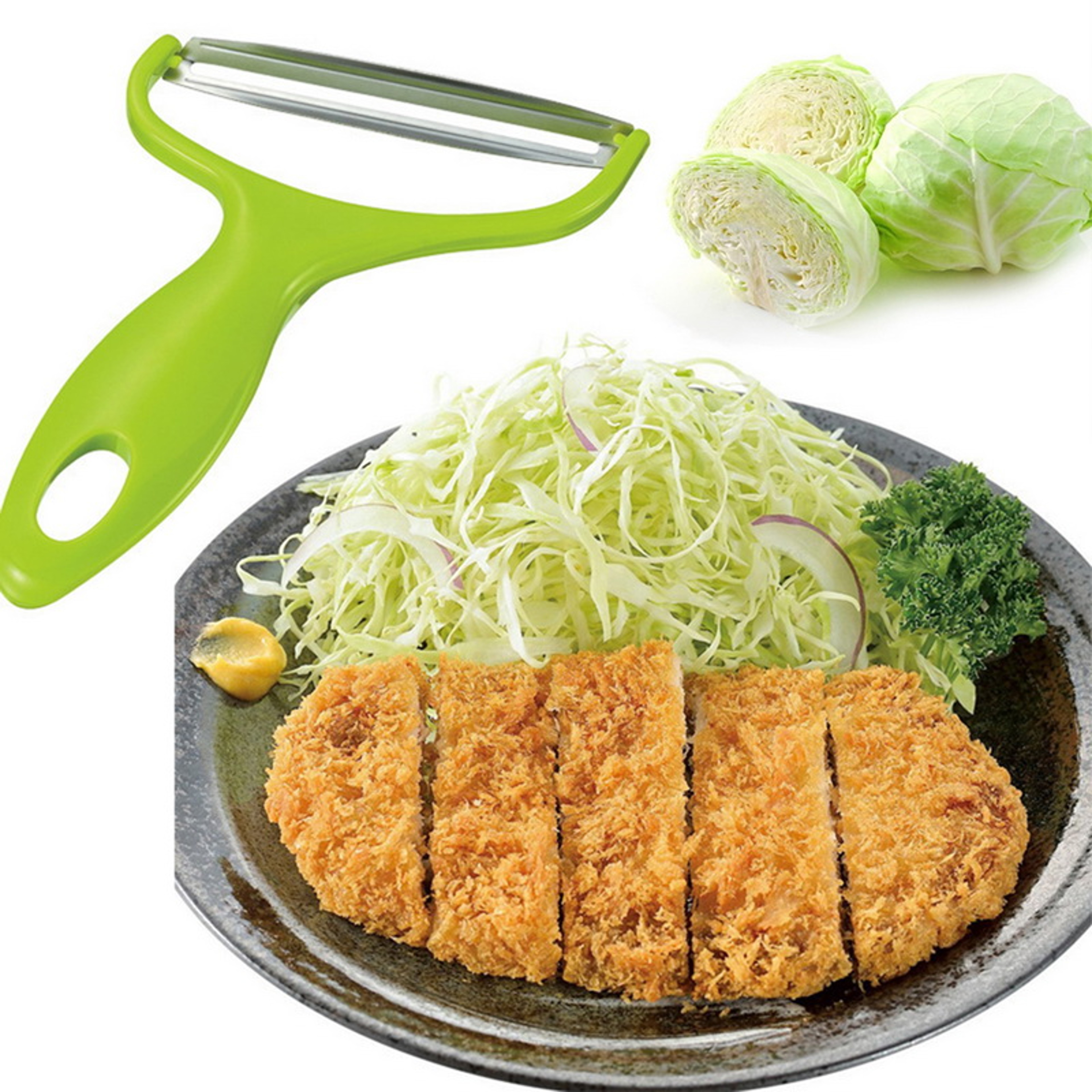 Premium Vegetable Cutter  Cabbage Slicer Efficient Kitchen Grater 2