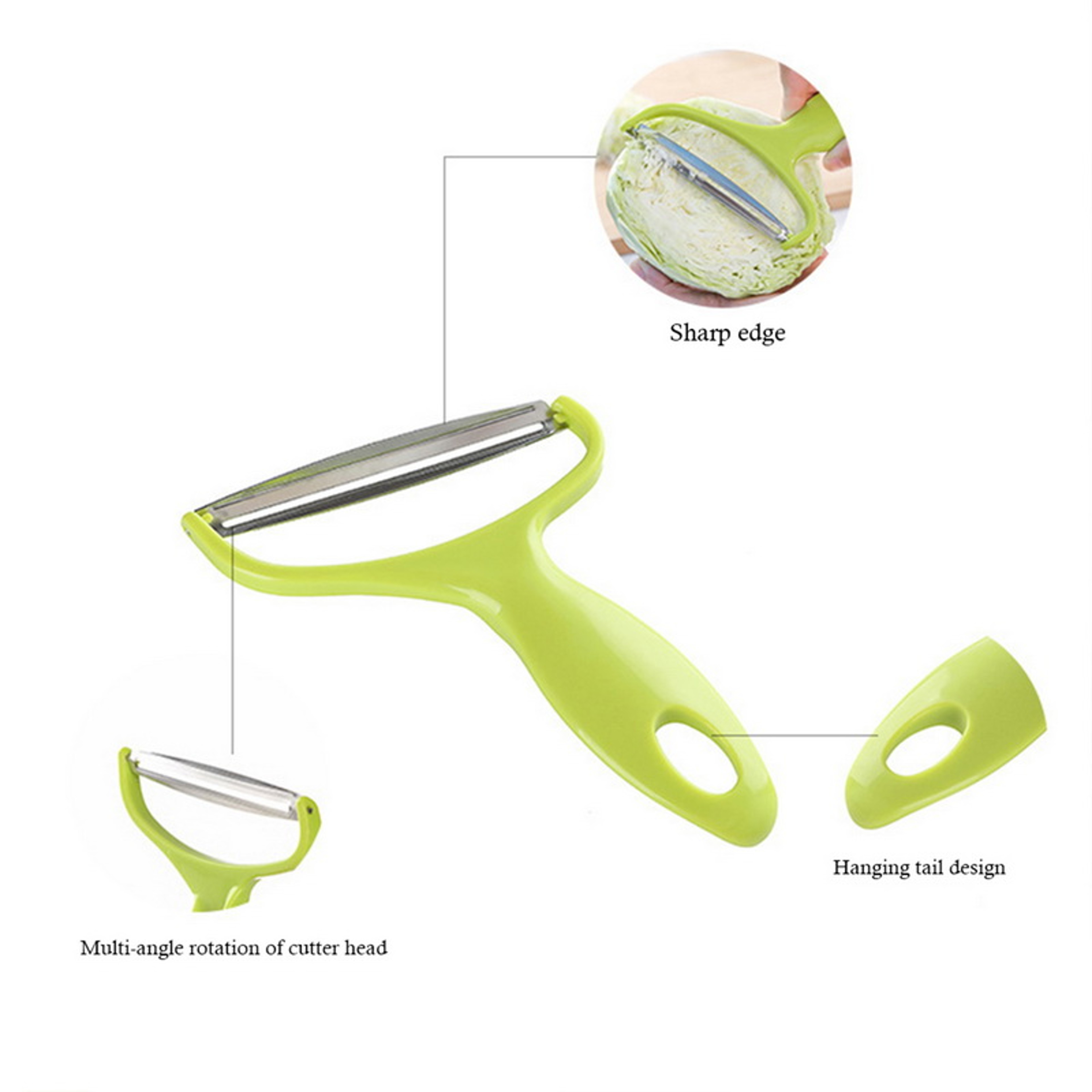 Premium Vegetable Cutter  Cabbage Slicer Efficient Kitchen Grater 4