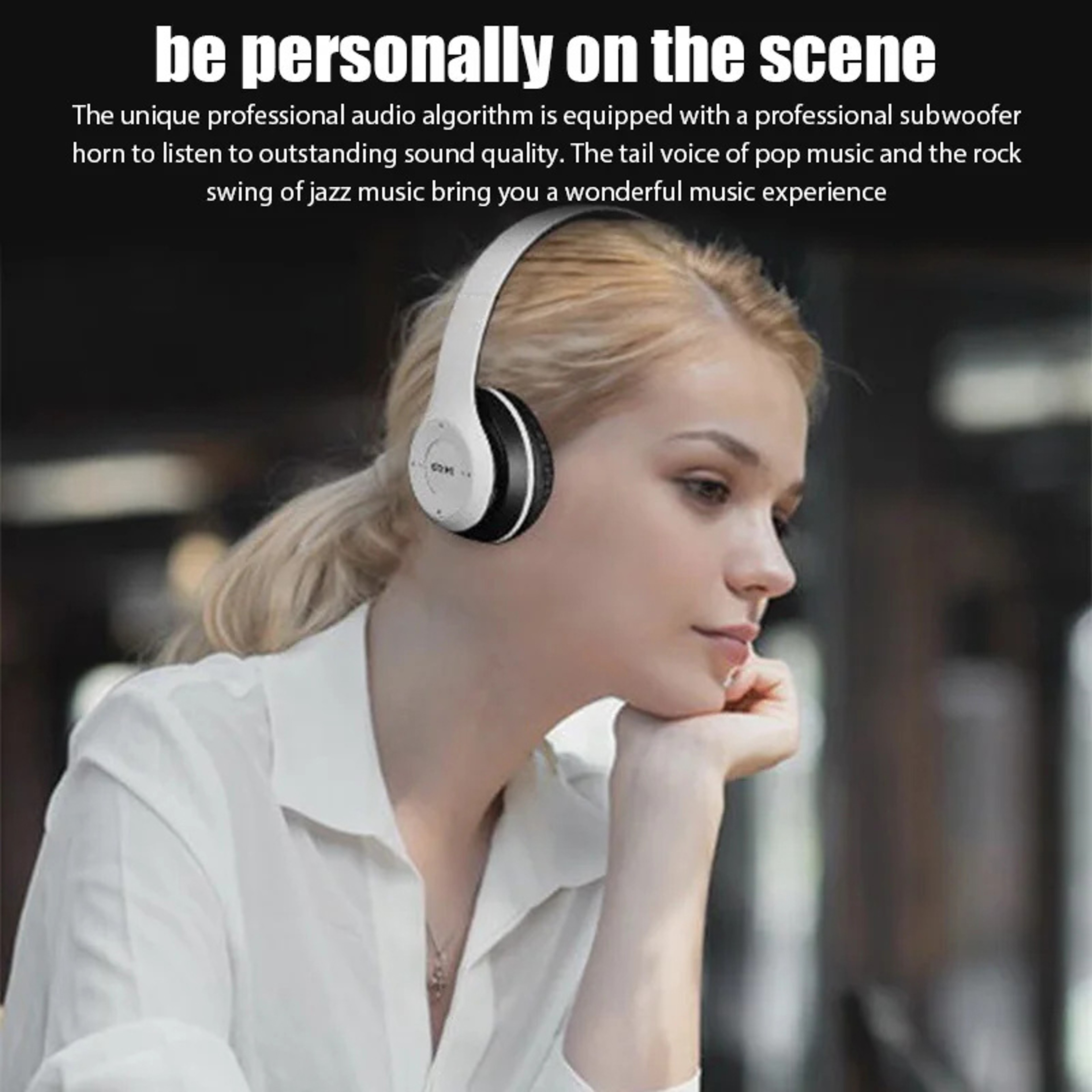 Foldable Wireless Bluetooth Headphones with Mic & Volume Control – view 6