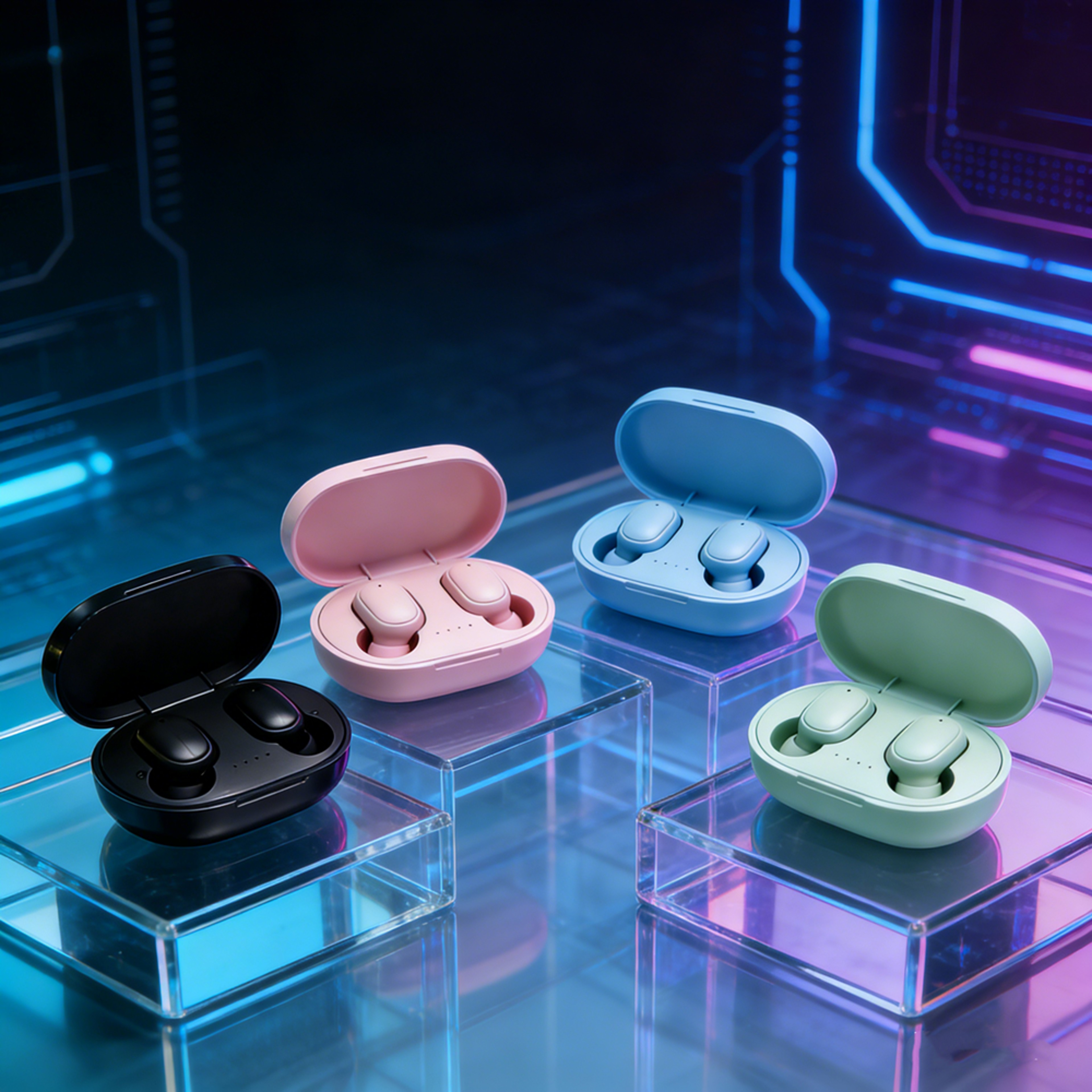 TWS Wireless Bluetooth Earbuds with Mic & Noise Cancelling – view 1