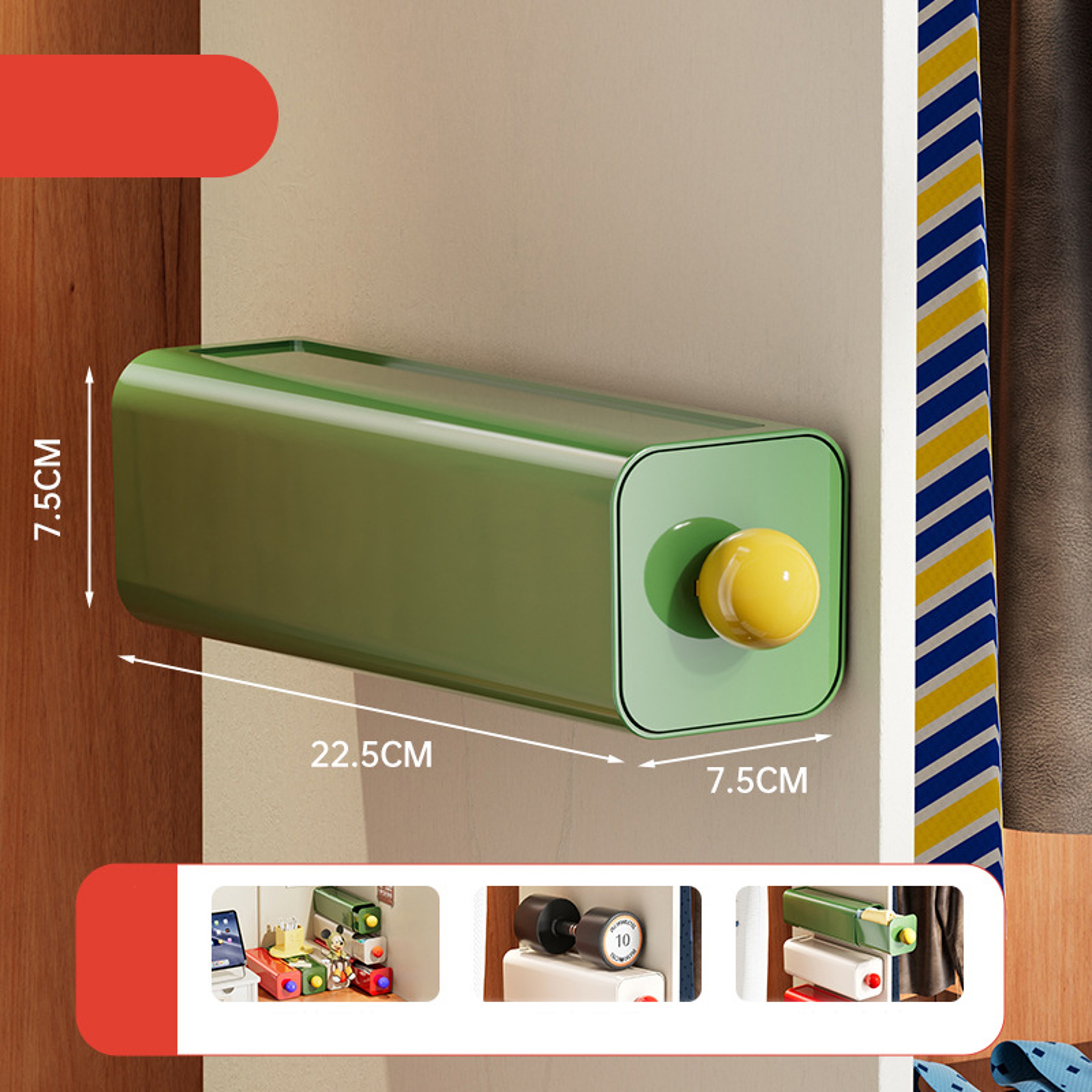 No Drill Under Desk Drawer Organizer Self Adhesive Hidden Storage Box – view 7