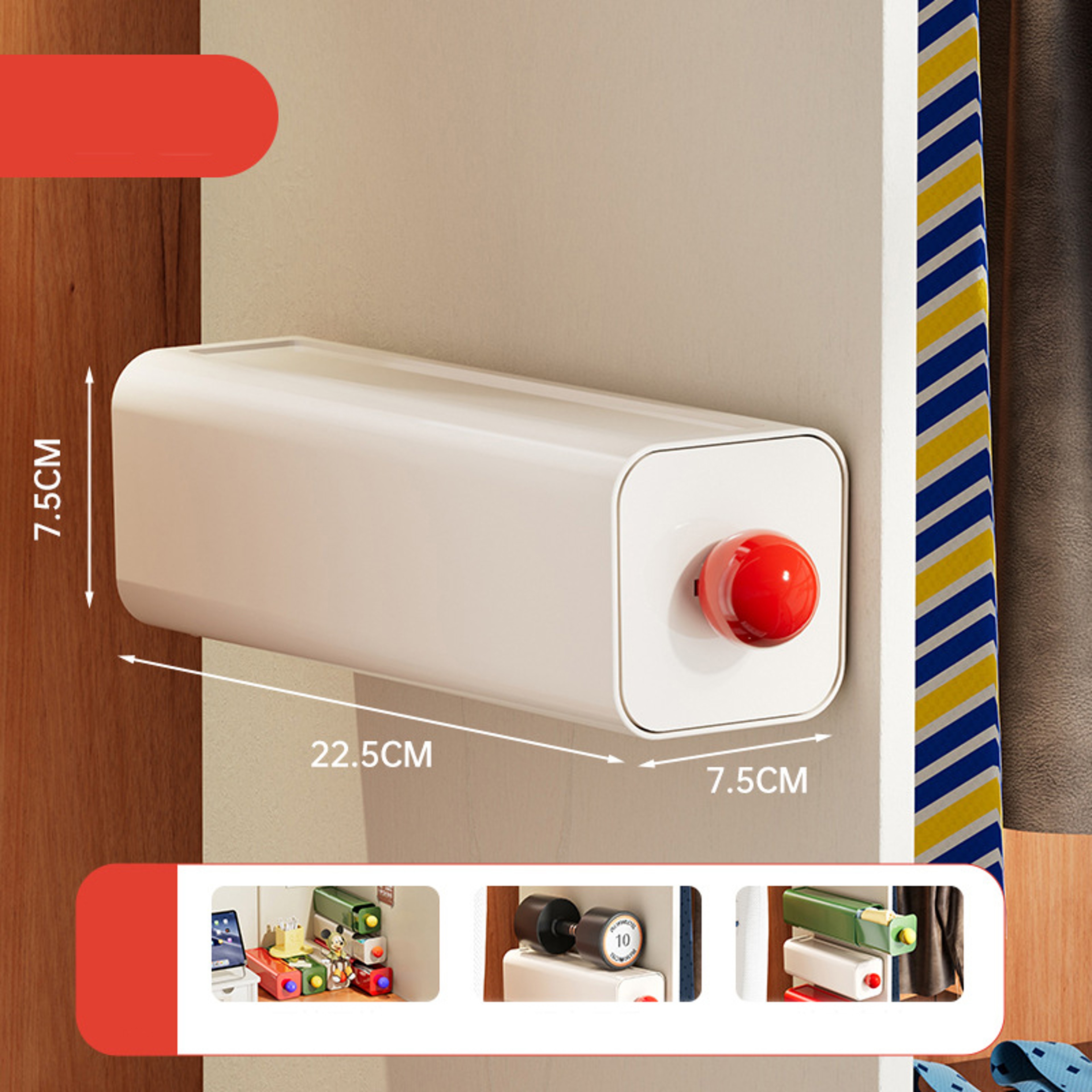 No Drill Under Desk Drawer Organizer Self Adhesive Hidden Storage Box – view 10