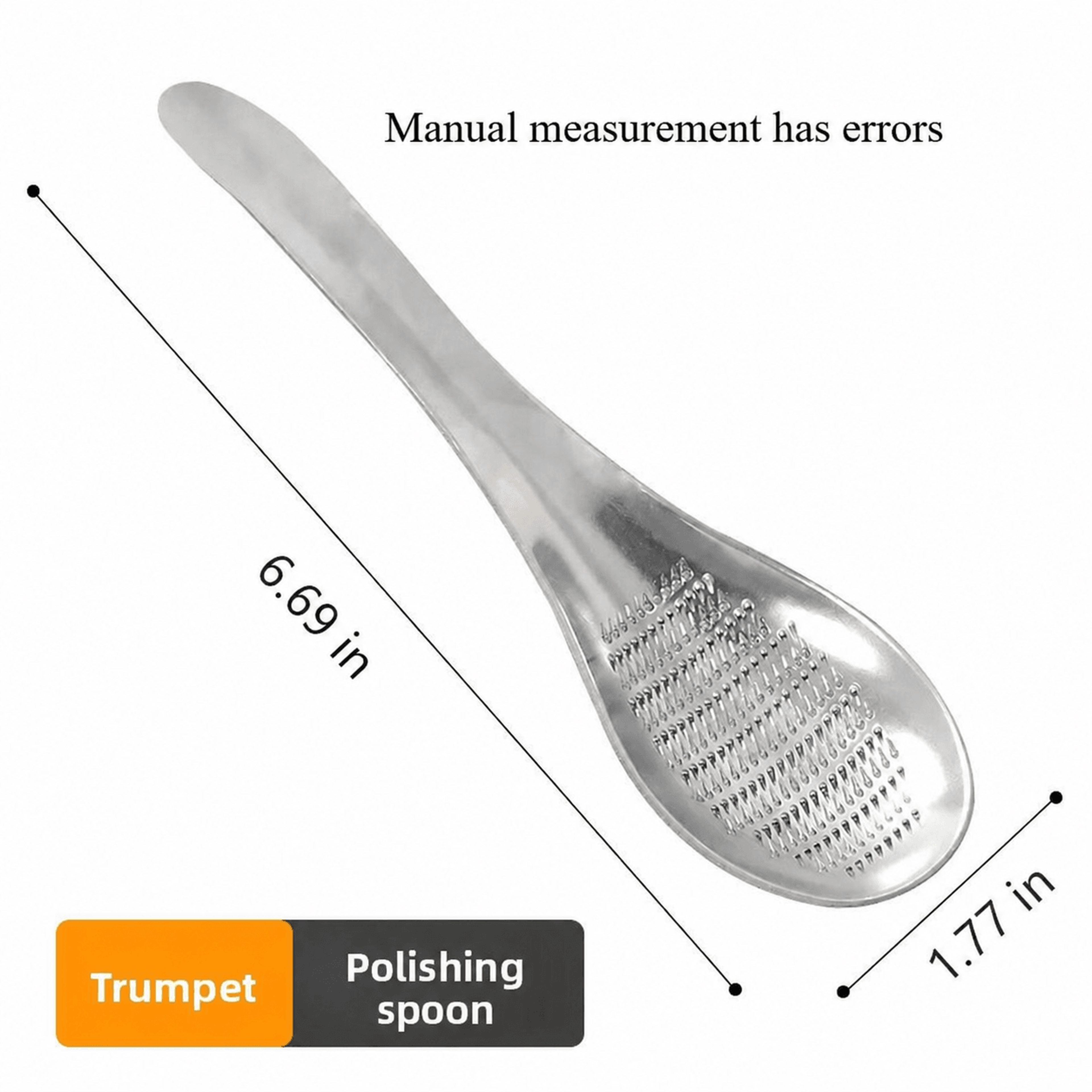 Stainless Steel Garlic Ginger Grater  Root Vegetable Grinder Spoon 4