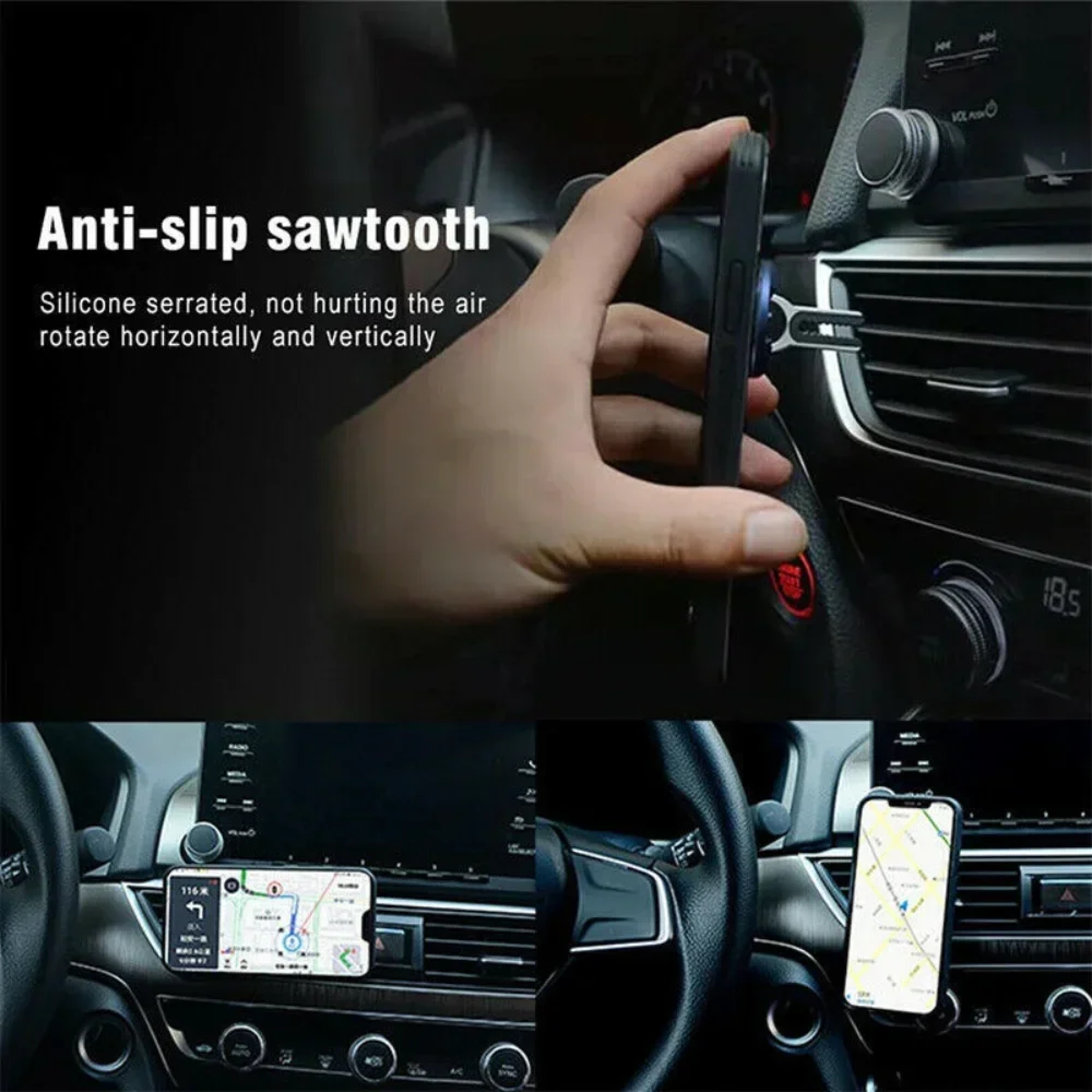 Universal Car Air Vent Phone Holder Adjustable Mount For Safe Driving 0