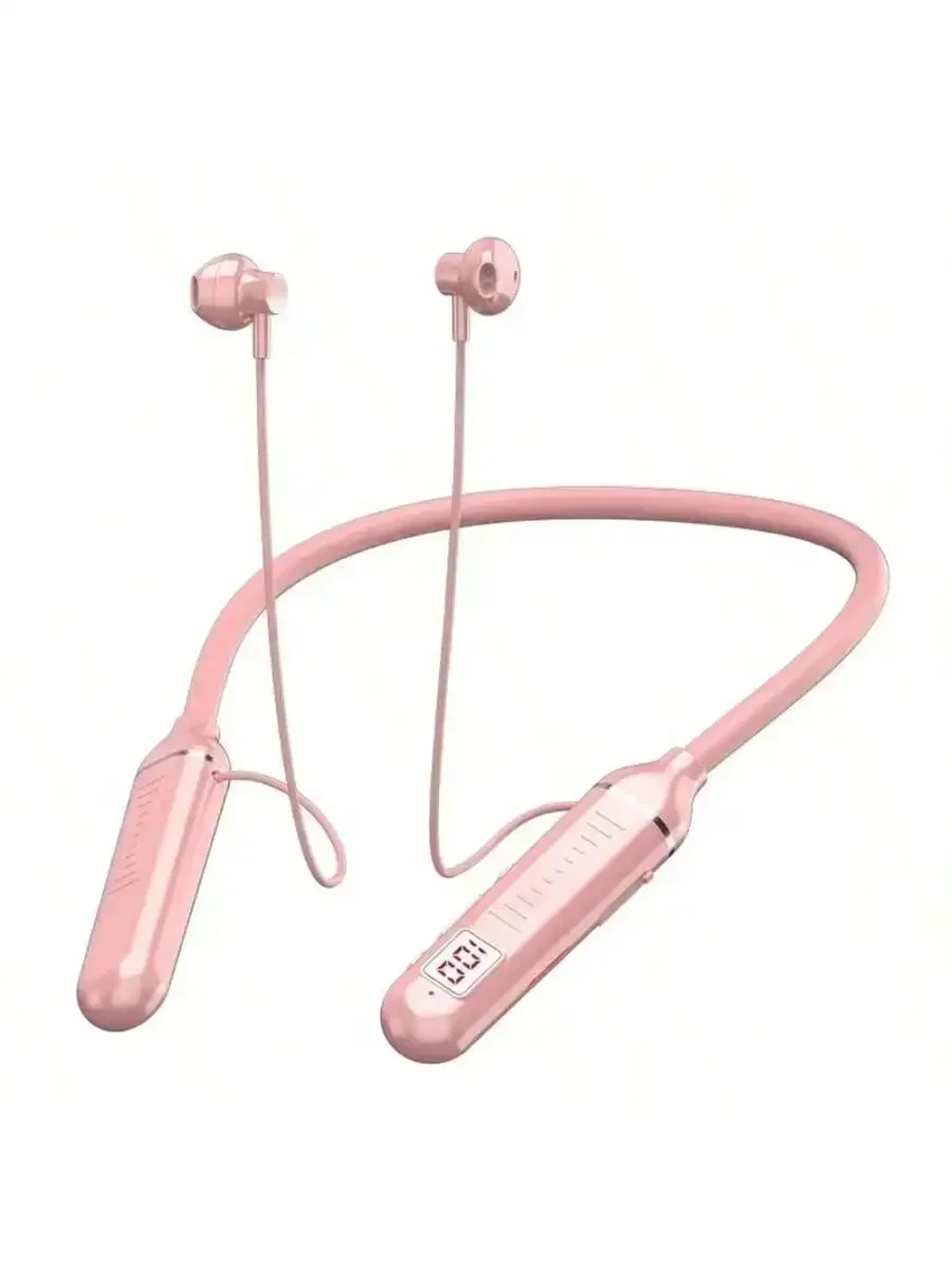 Premium Wireless Neckband Headphones with LED Display & Mic Bluetooth Gaming Headset Earbuds – view 7