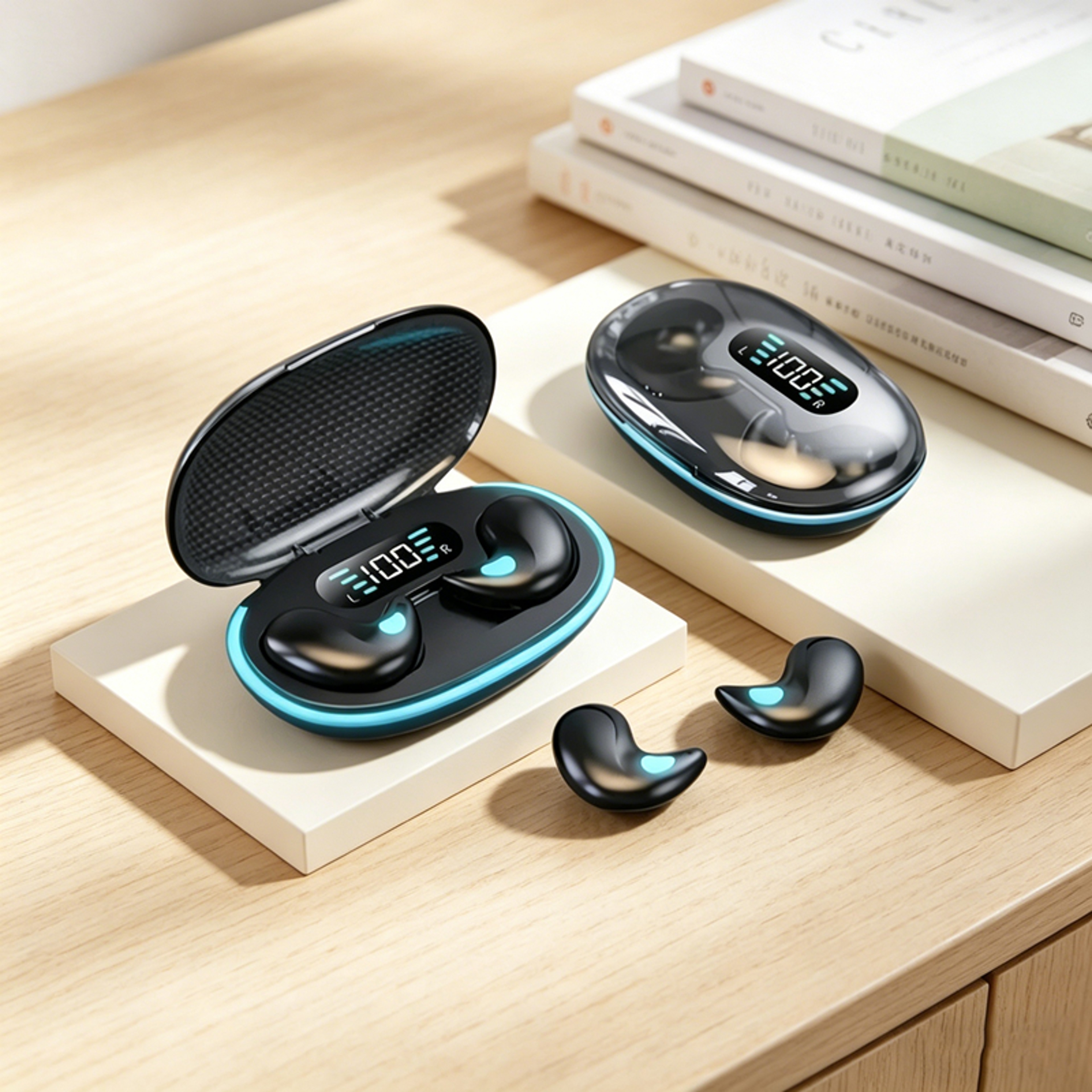 Wireless Bluetooth Earbuds with Noise Reduction & HIFI Stereo Sound – view 1