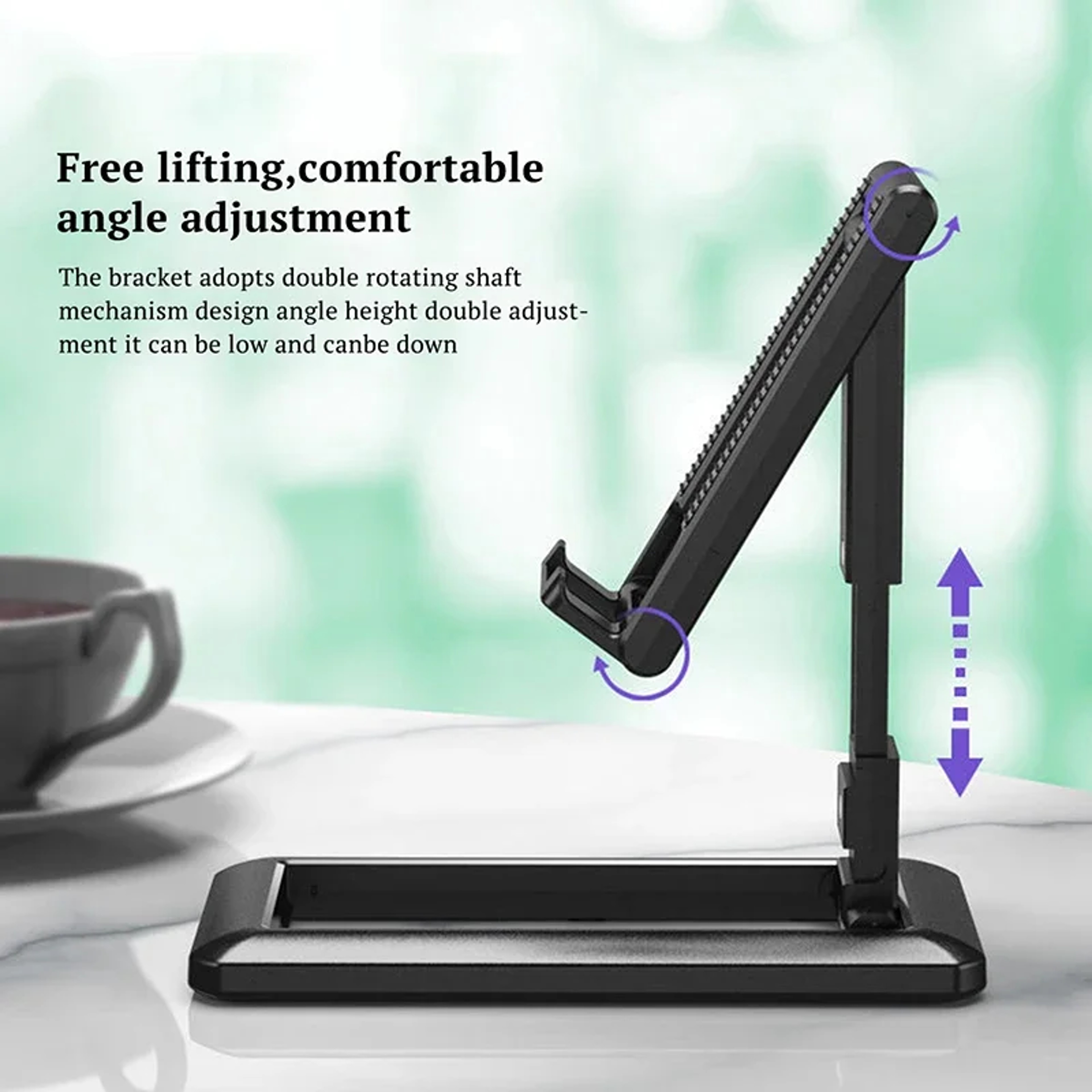 Premium Portable Adjustable Phone  Tablet Stand Universal Mobile Mount For Desk 4