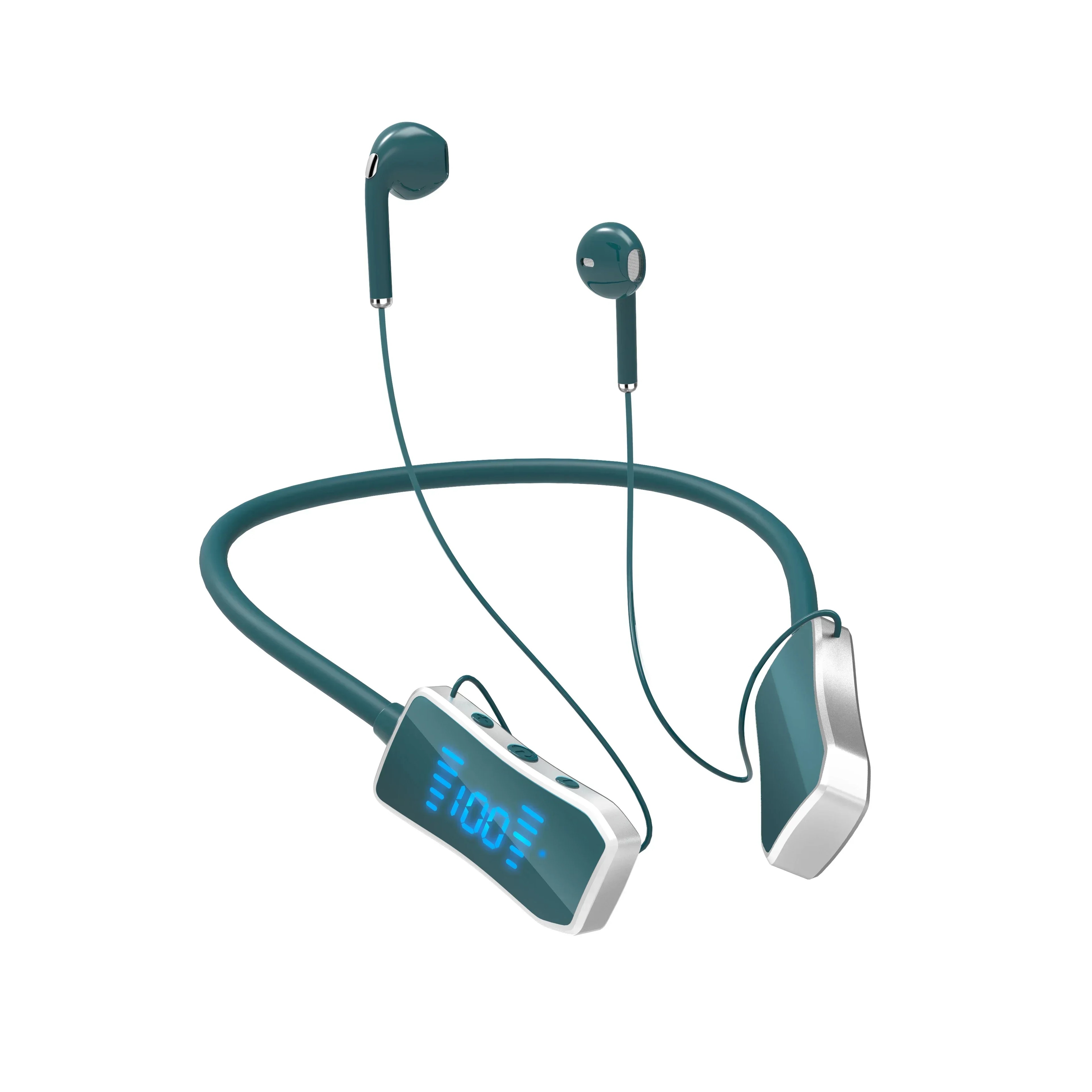 Sport Magnetic Neckband Wireless Earphones Waterproof Bluetooth Headset with Noise Canceling Mic – view 10