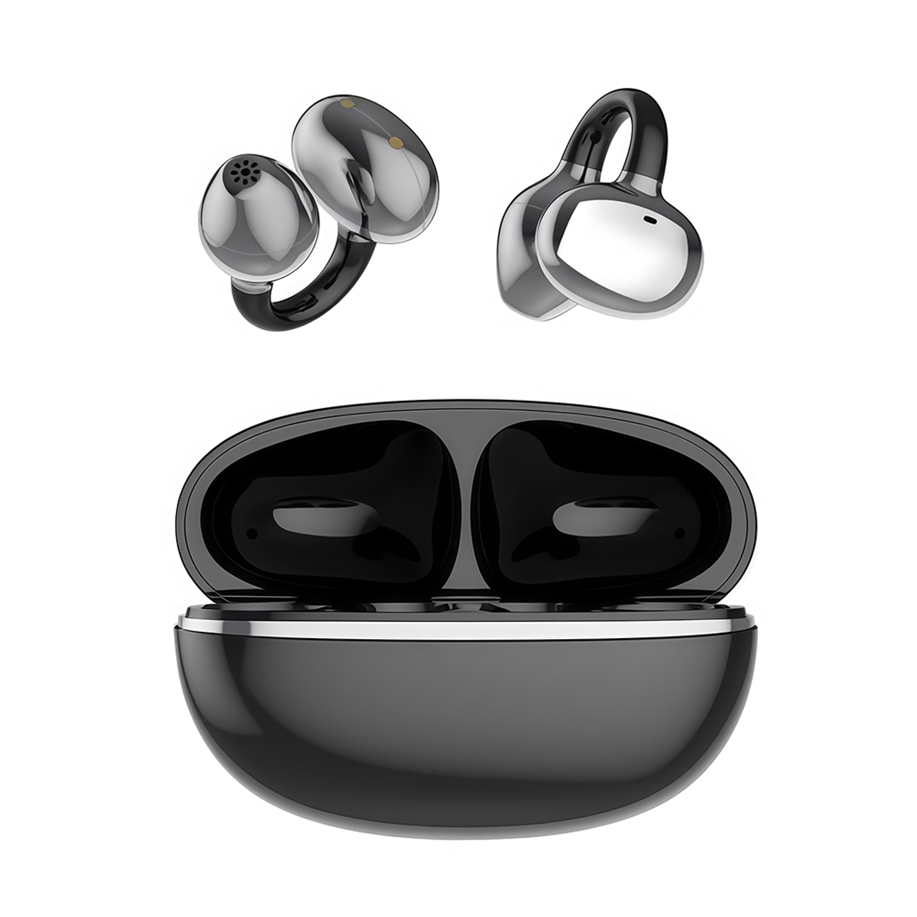 Open Ear Clip Bluetooth Earphones with ENC Noise Cancelling – view 7