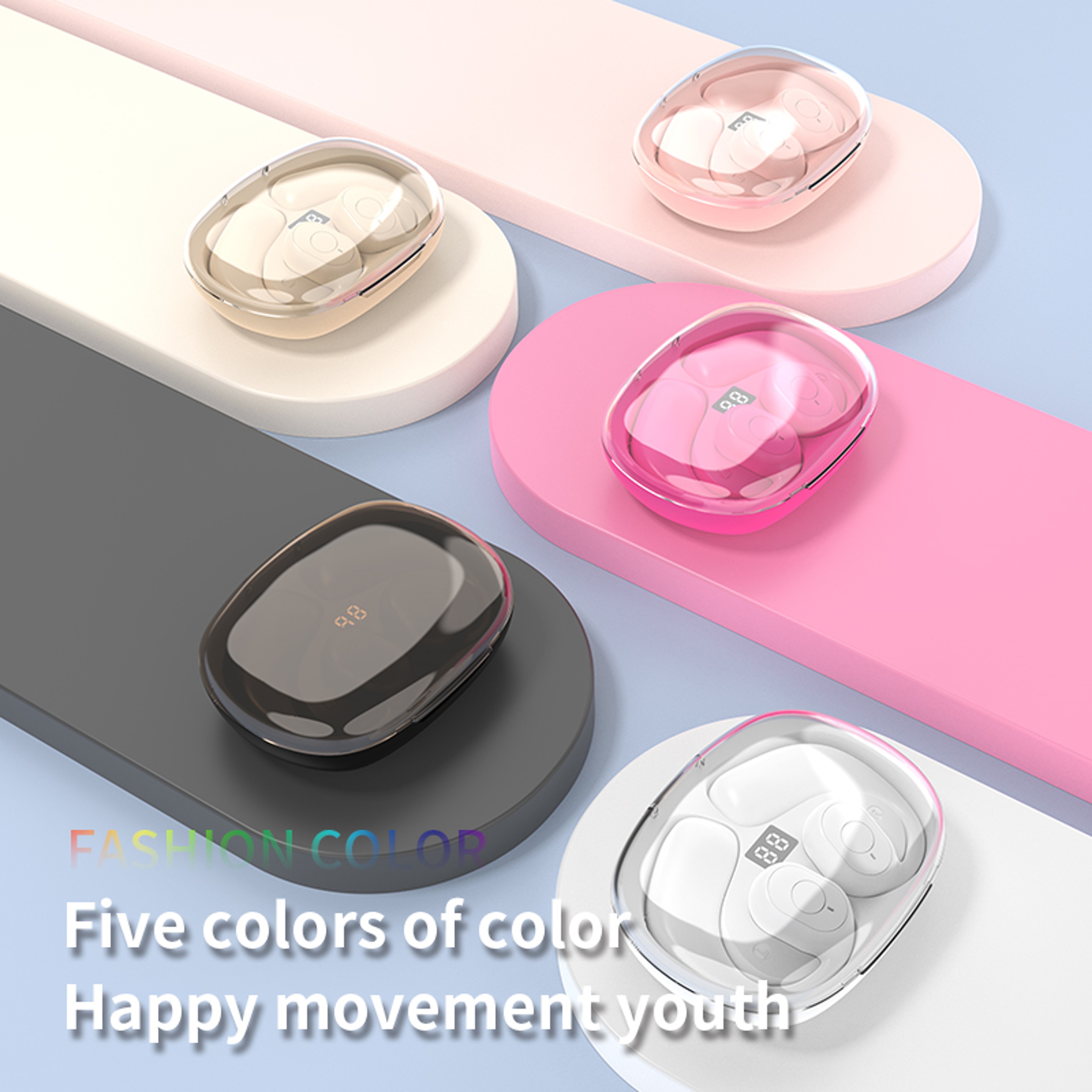 Pro Wireless Bluetooth Earphones With Mic Low Latency Game Earphones With Touch Controlled Earbuds 4