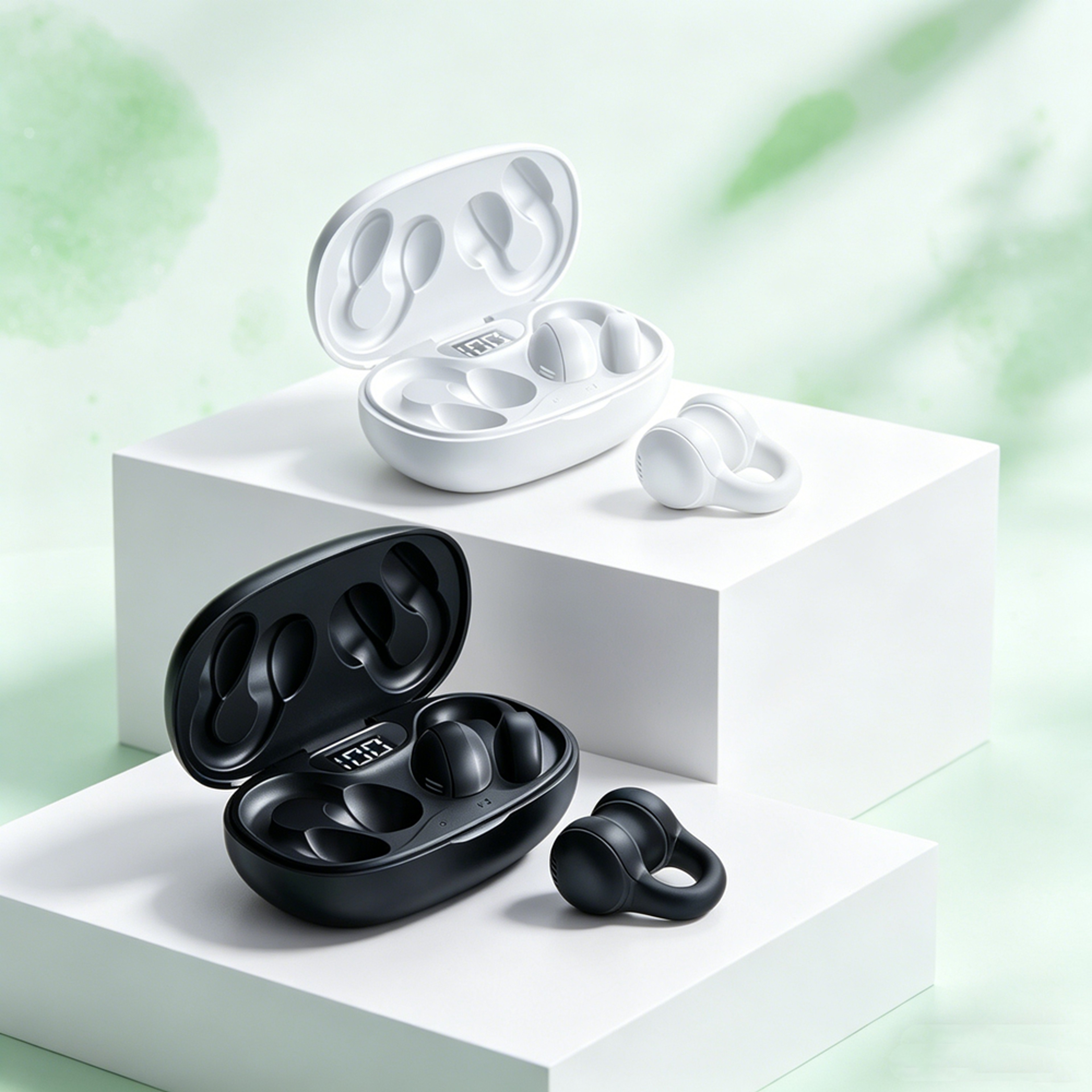 Wireless Earbuds Noise Cancelling Headset with LED Power Display and Smart Touch Control – view 1