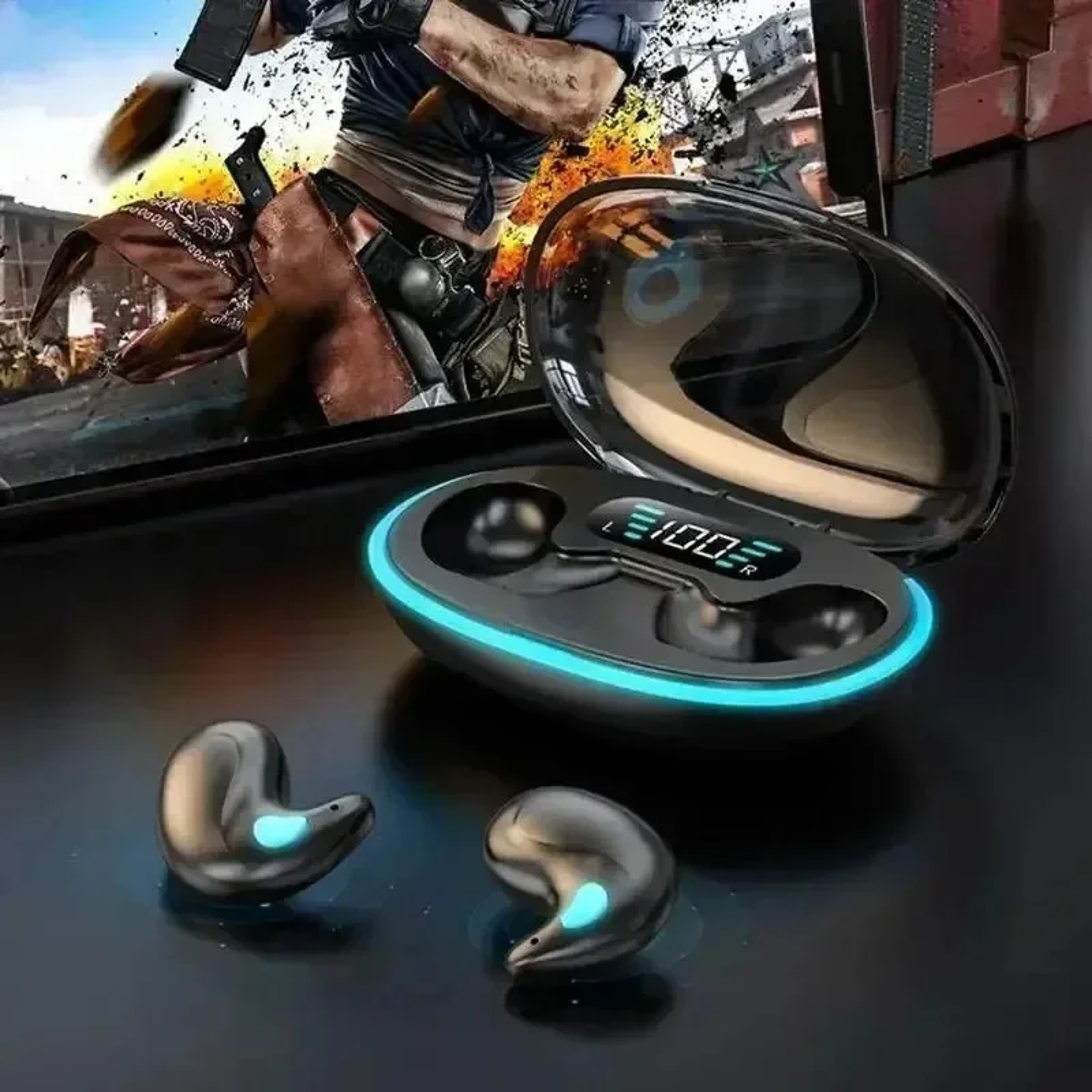 Mini Wireless Bluetooth Sleep Earbuds with Noise Reduction for Sports and Music – view 4