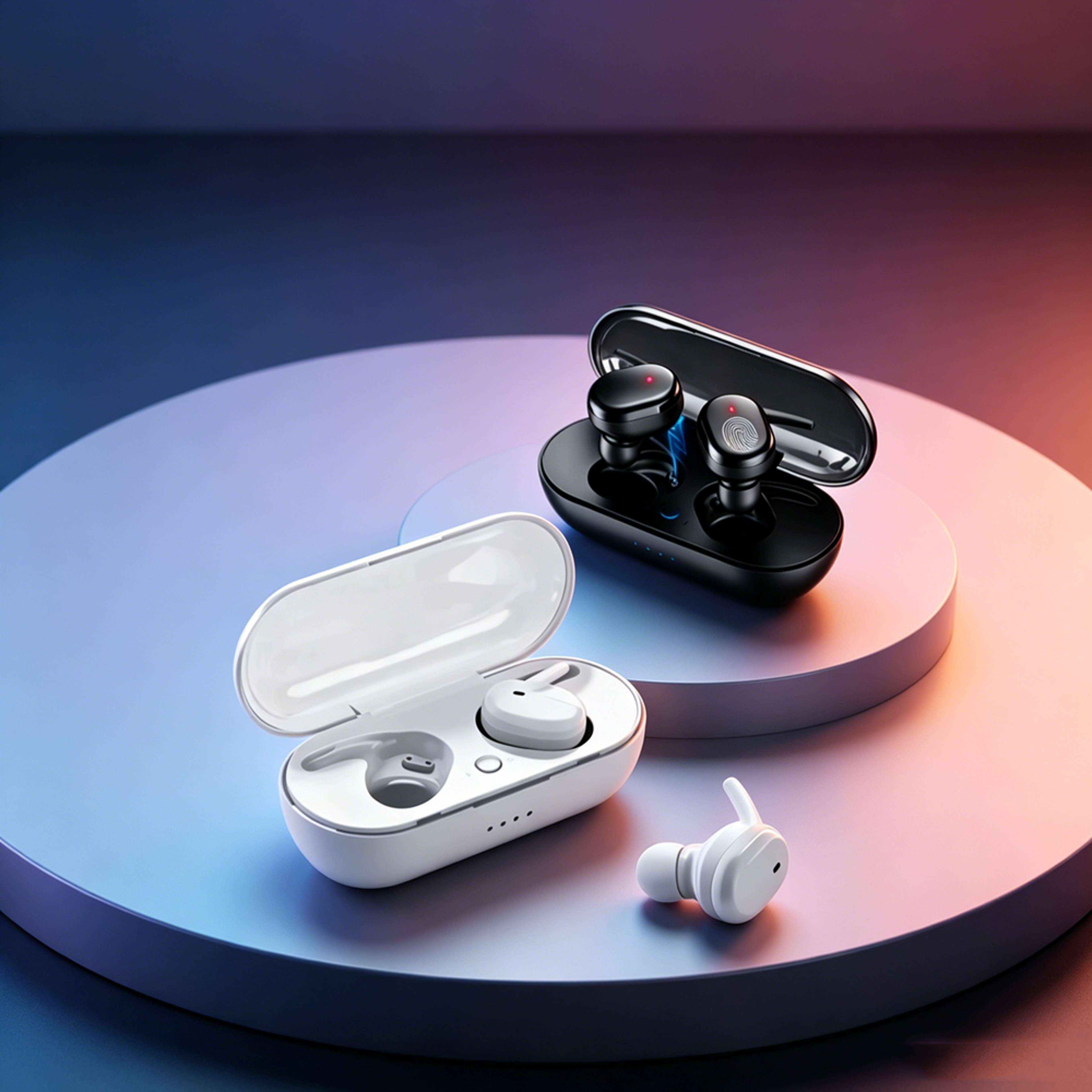 TWS Bluetooth Wireless Earbuds with Noise Reduction and Charging Case – view 1