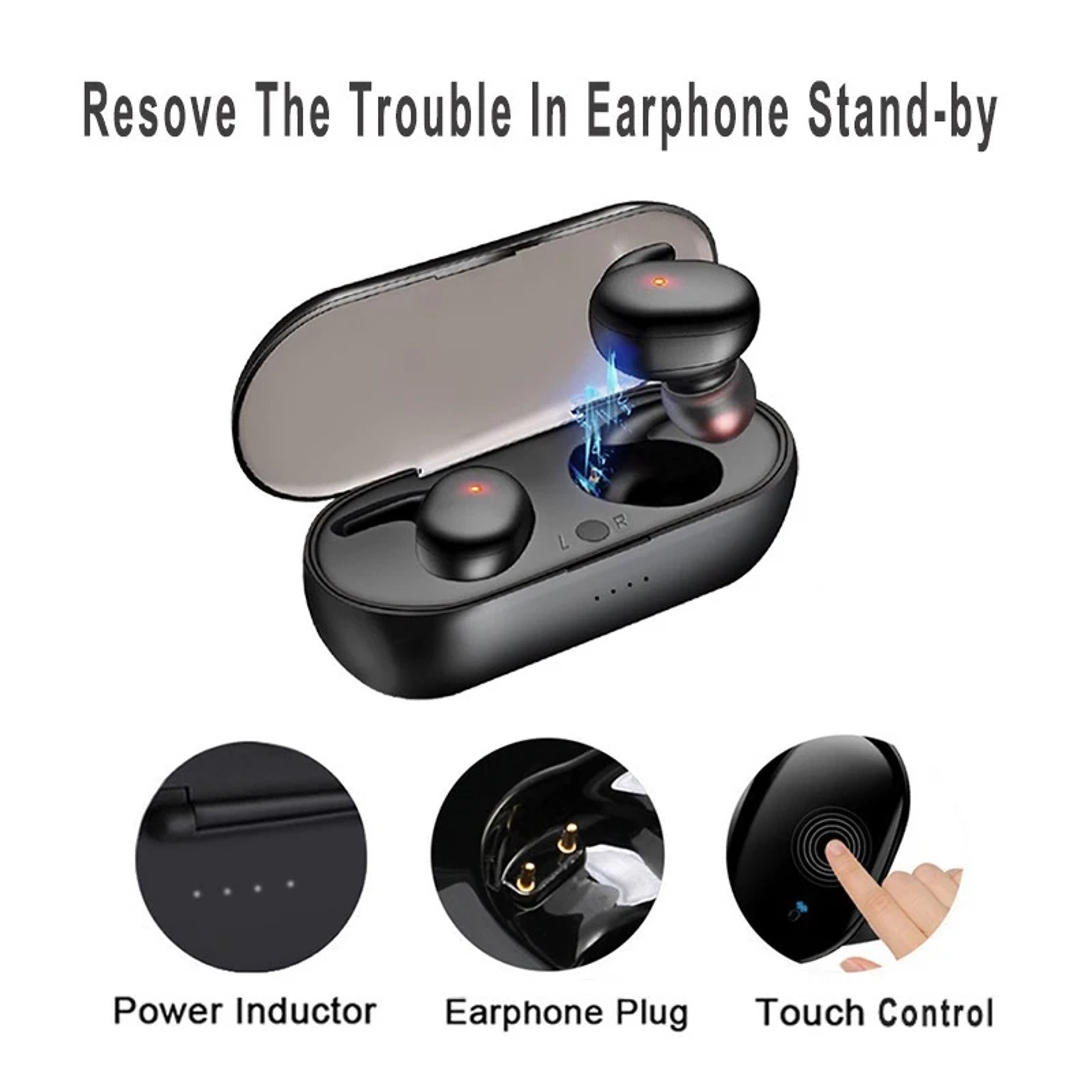 Premium True Wireless Bluetooth Earbuds with Touch Control and Long Battery Life – view 5