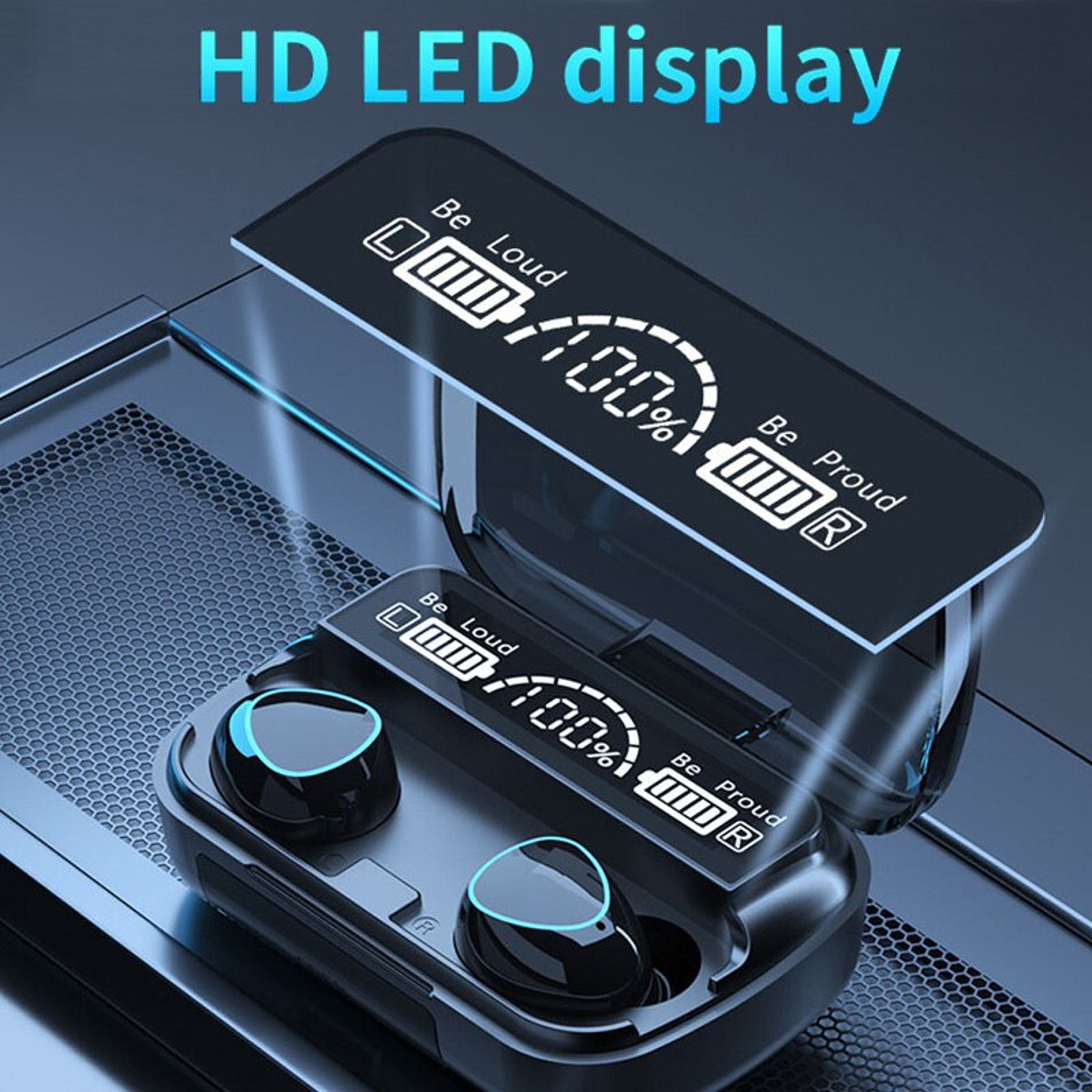 True Wireless Bluetooth Earphones with Mic and Charging Case – view 4